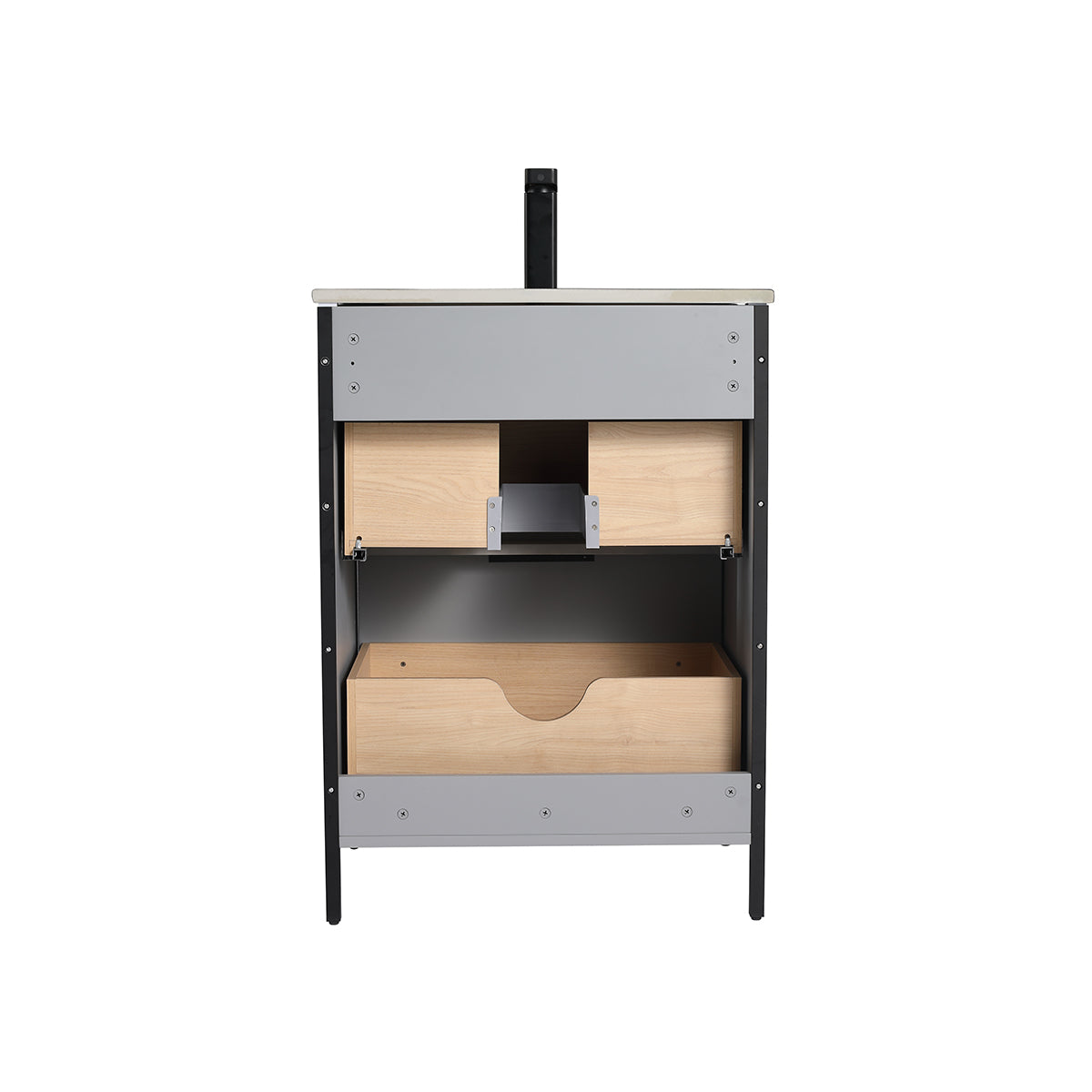 Zurich 24″ Metal Gray Vanity