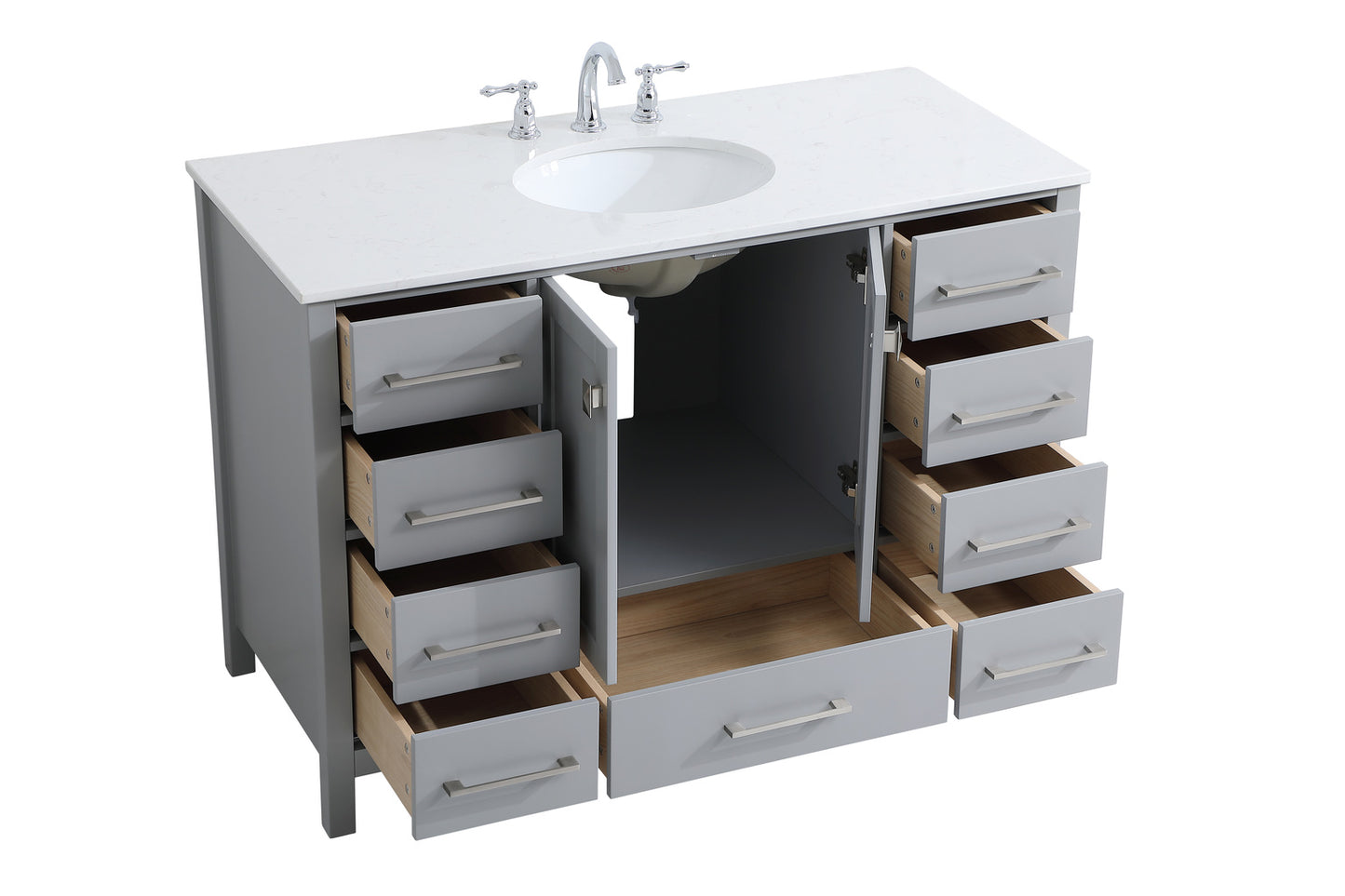 48 inch Single Bathroom Vanity in Gray VF18848GR