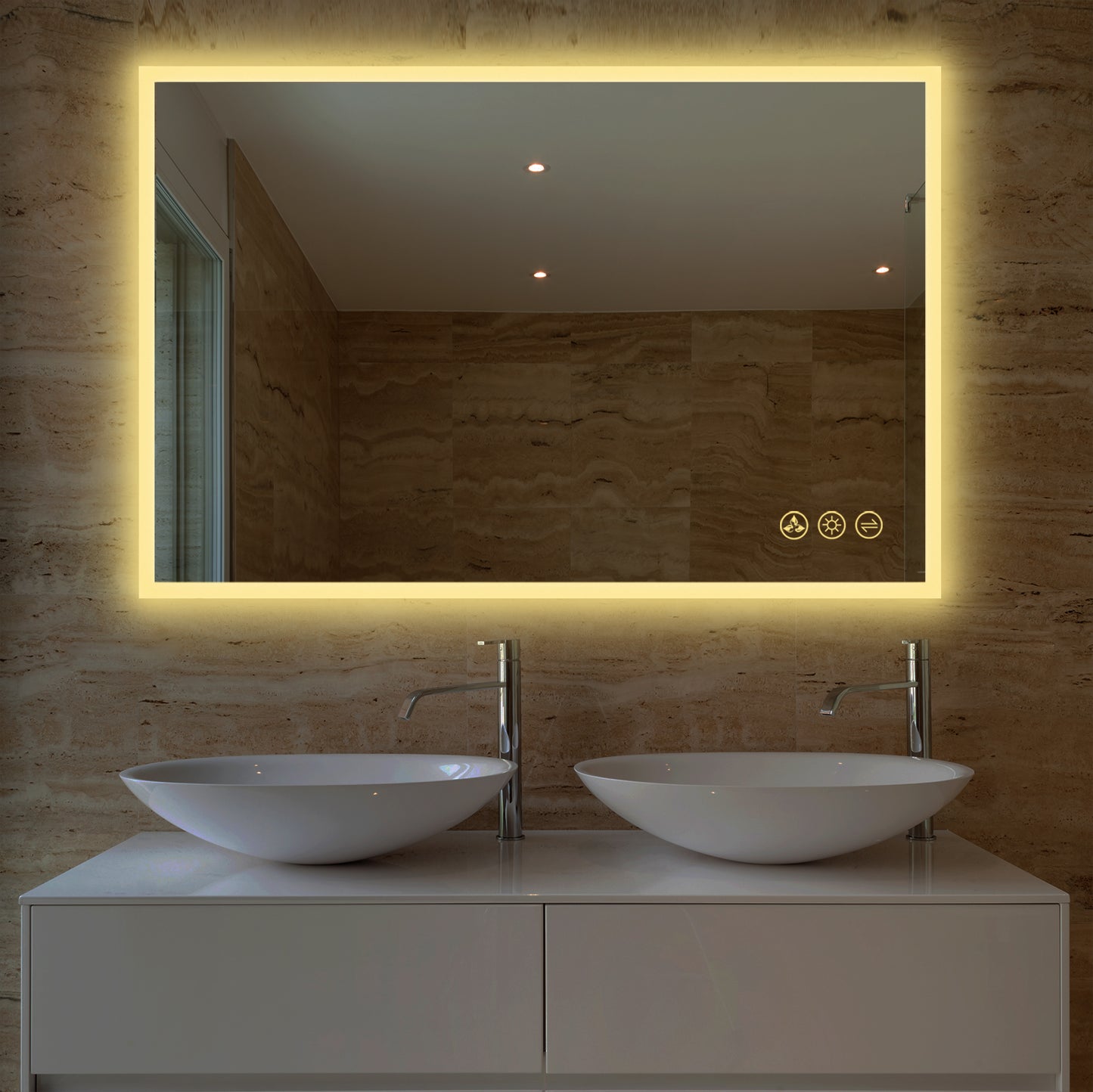 Beta - LED Mirror Frosted Sides