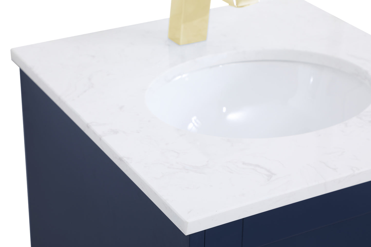 18 inch Single Bathroom Vanity in Blue