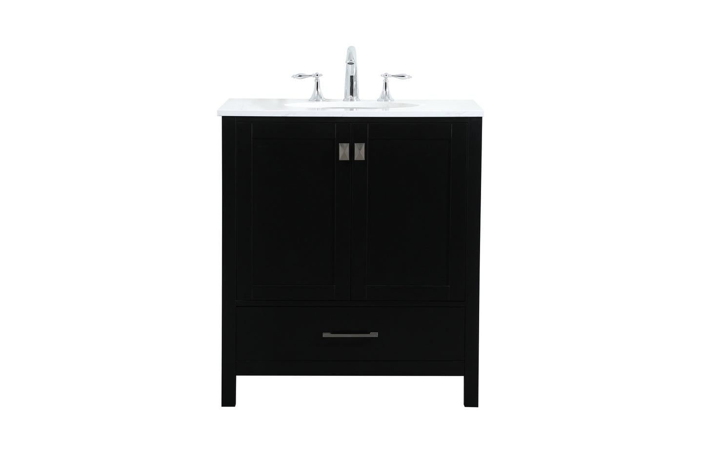 30 inch Single bathroom vanity in black VF18830BK