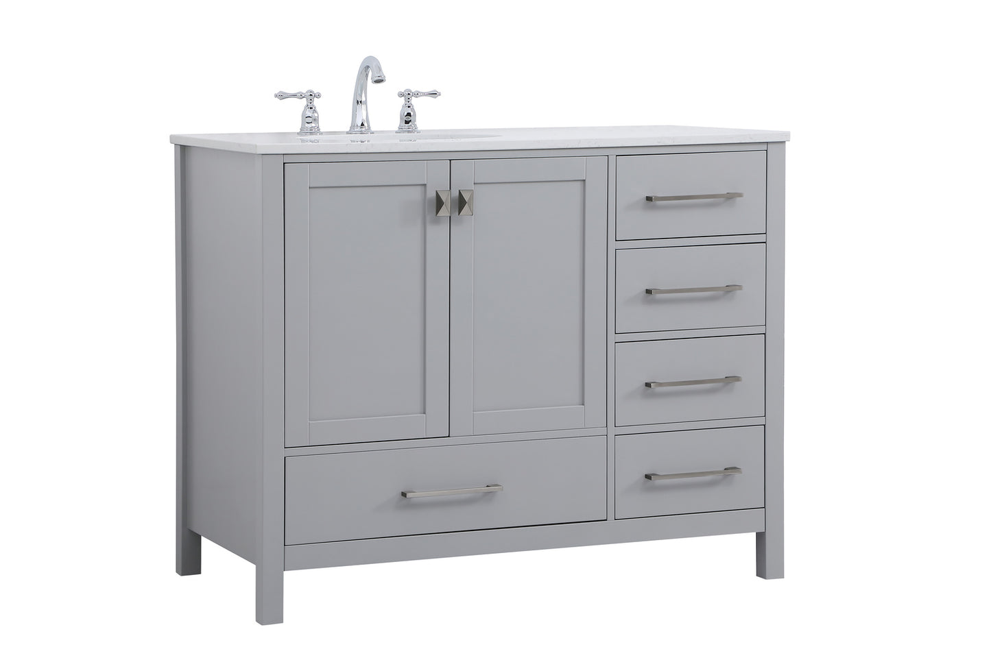 42 inch Single Bathroom Vanity in Gray VF18842GR