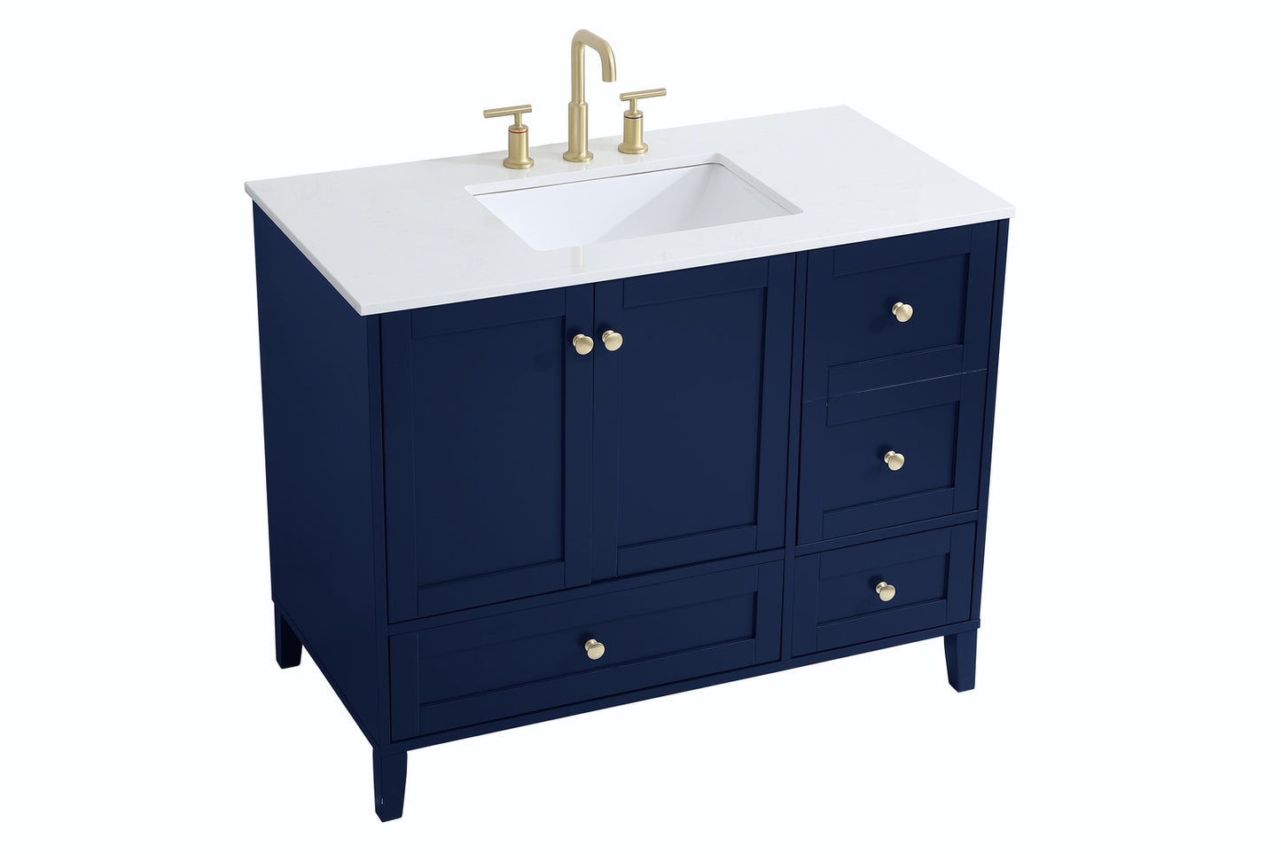 42 inch Single Bathroom Vanity in Blue VF18042BL