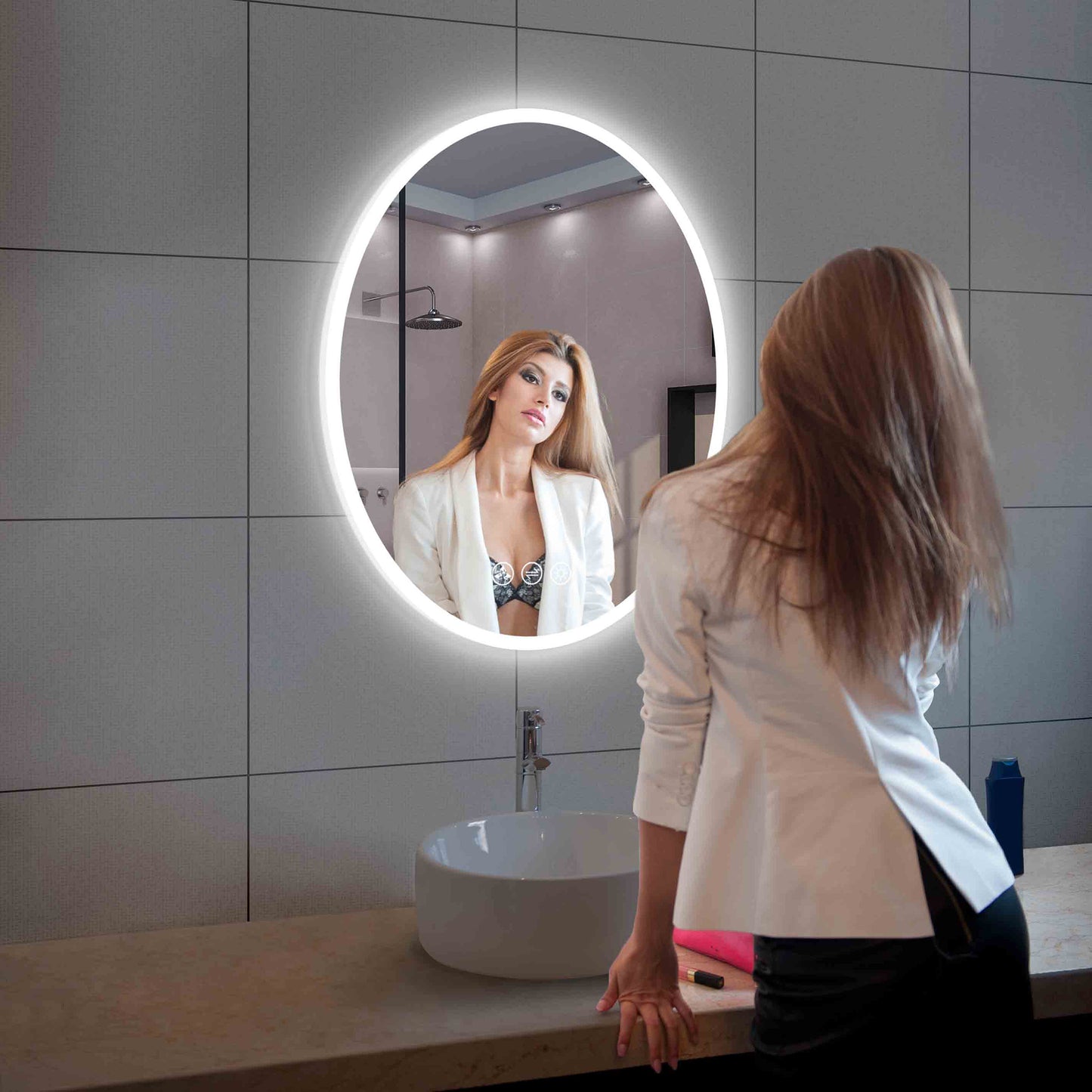 Oval - LED Mirror