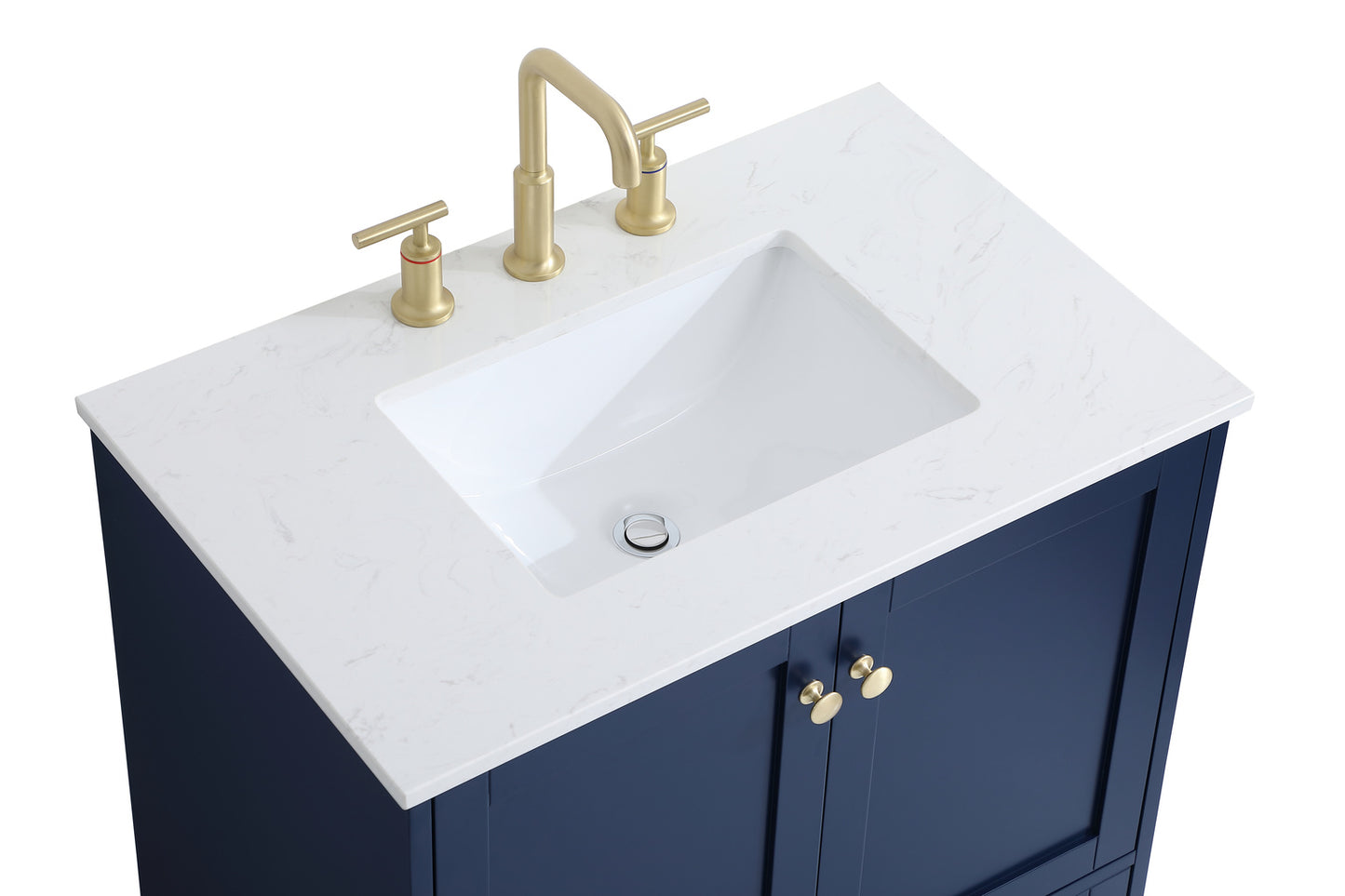 30 inch Single Bathroom Vanity in Blue VF18030BL