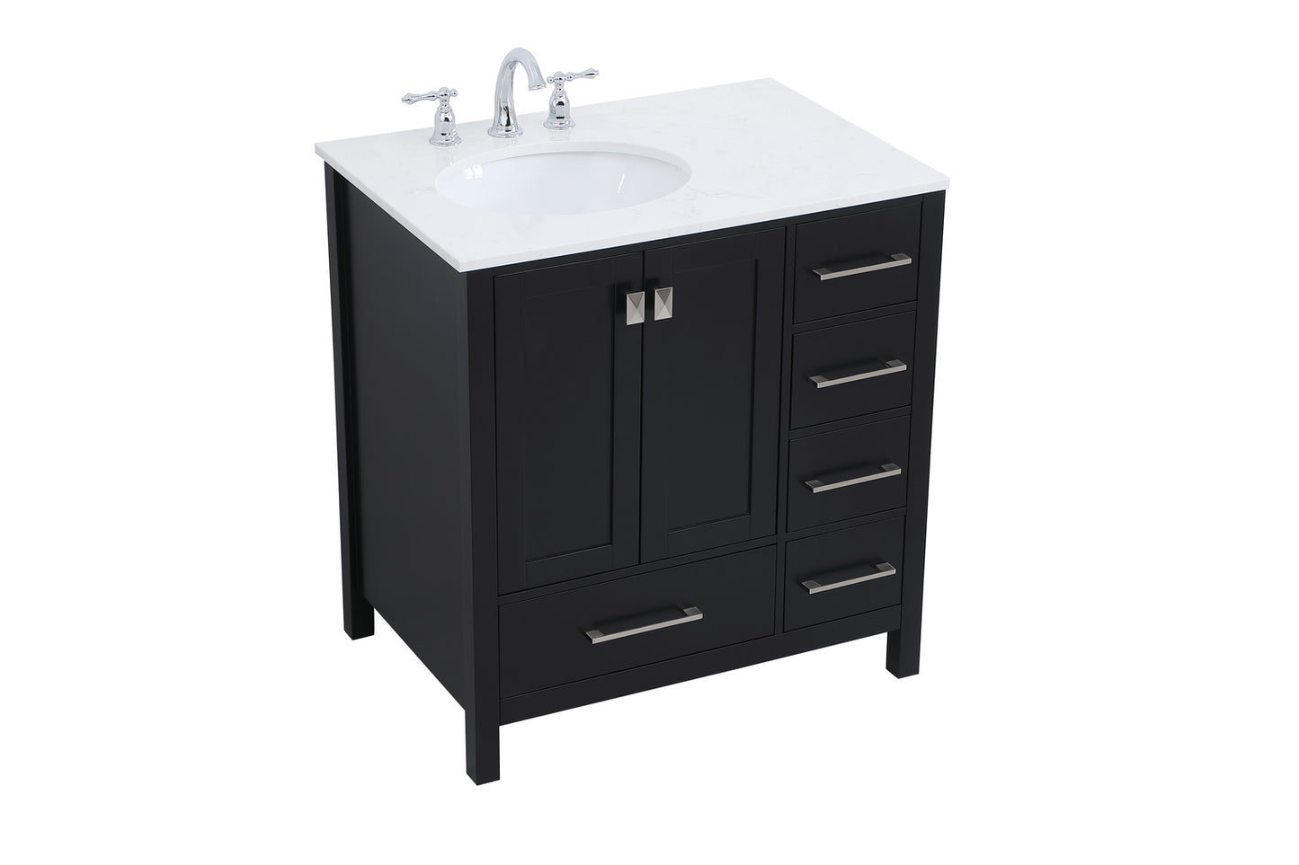 32 inch Single Bathroom Vanity in Black VF18832BK