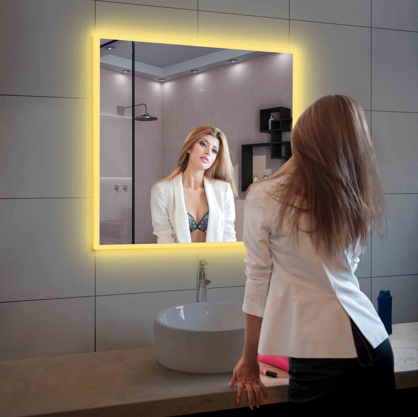 Beta - LED Mirror Frosted Sides