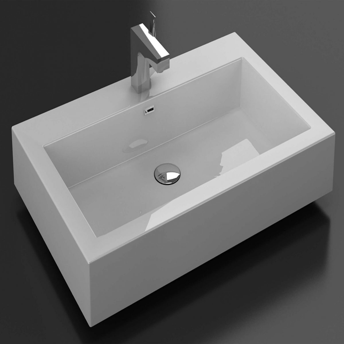 Barcelona Glossy White 30 Inch Vanity
