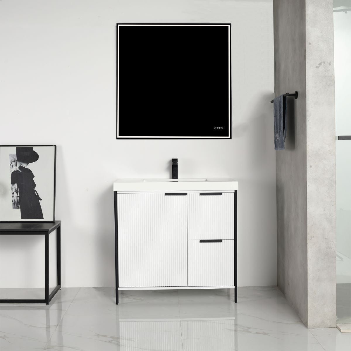 Zurich 36″ Glossy White Vanity