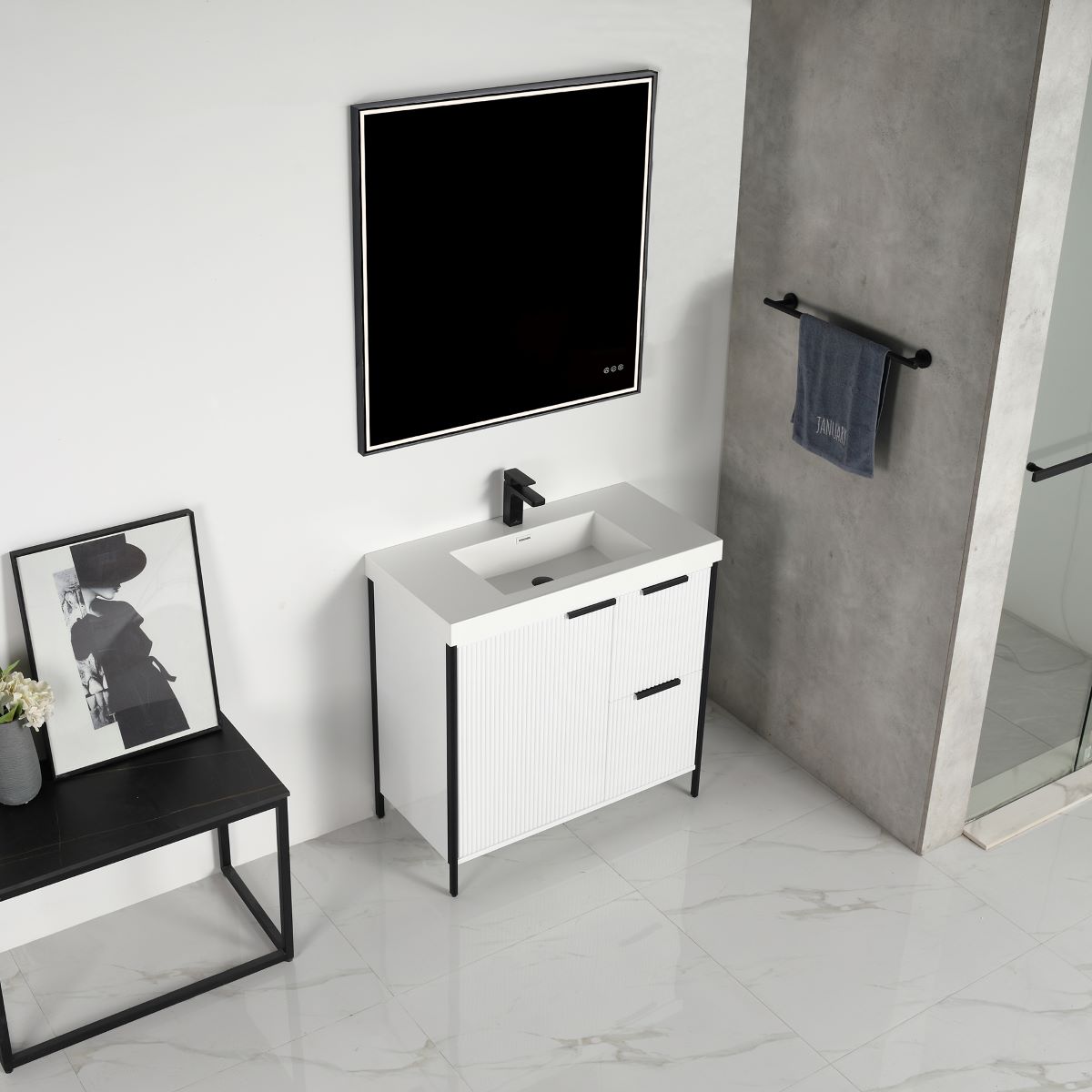 Zurich 36″ Glossy White Vanity