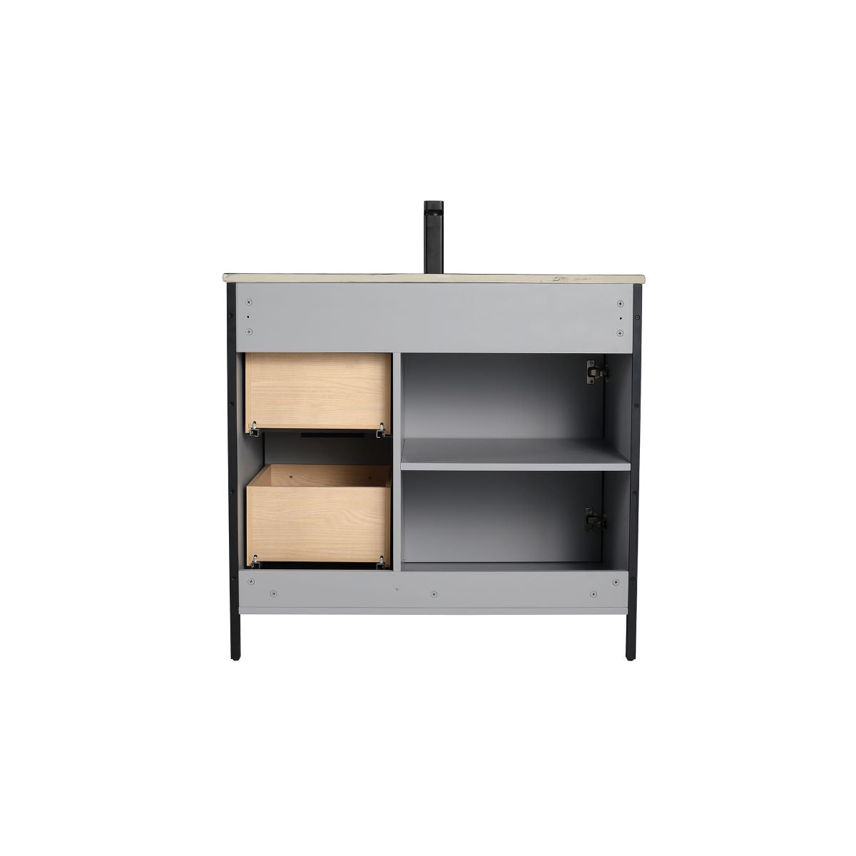 Zurich 36″ Metal Gray Vanity