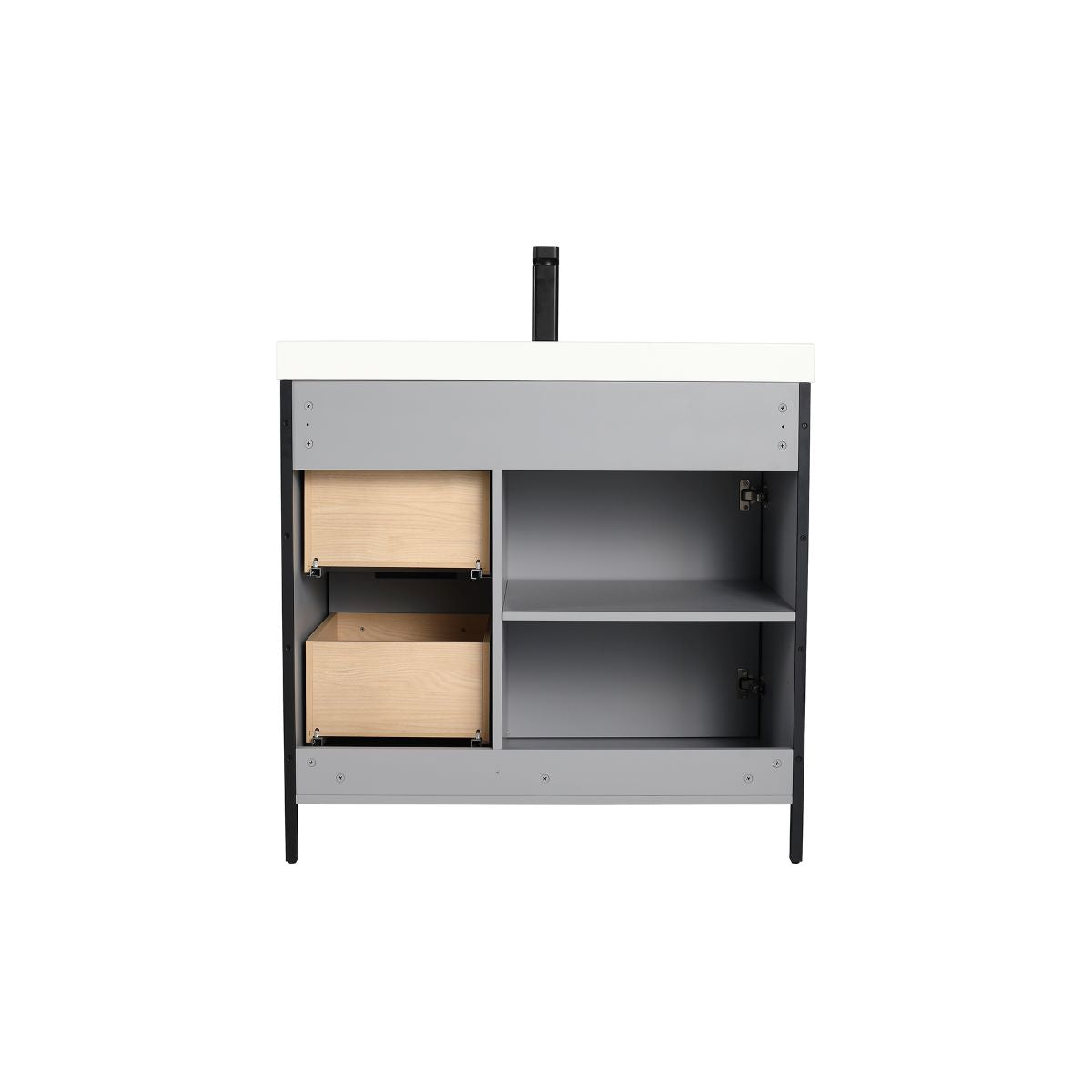 Zurich 36″ Metal Gray Vanity