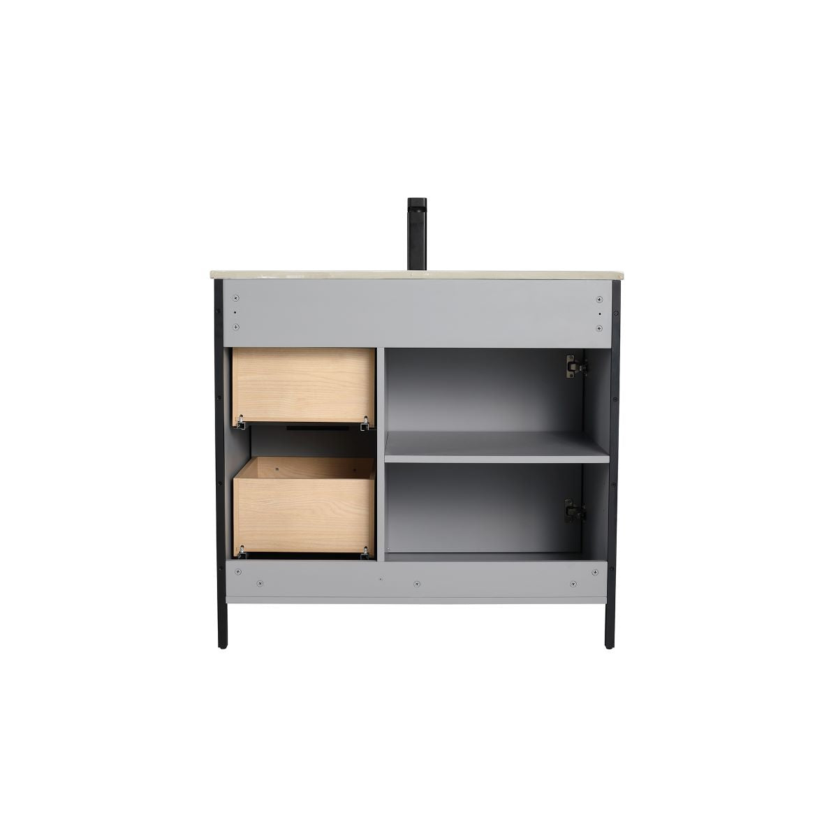 Zurich 36″ Metal Gray Vanity