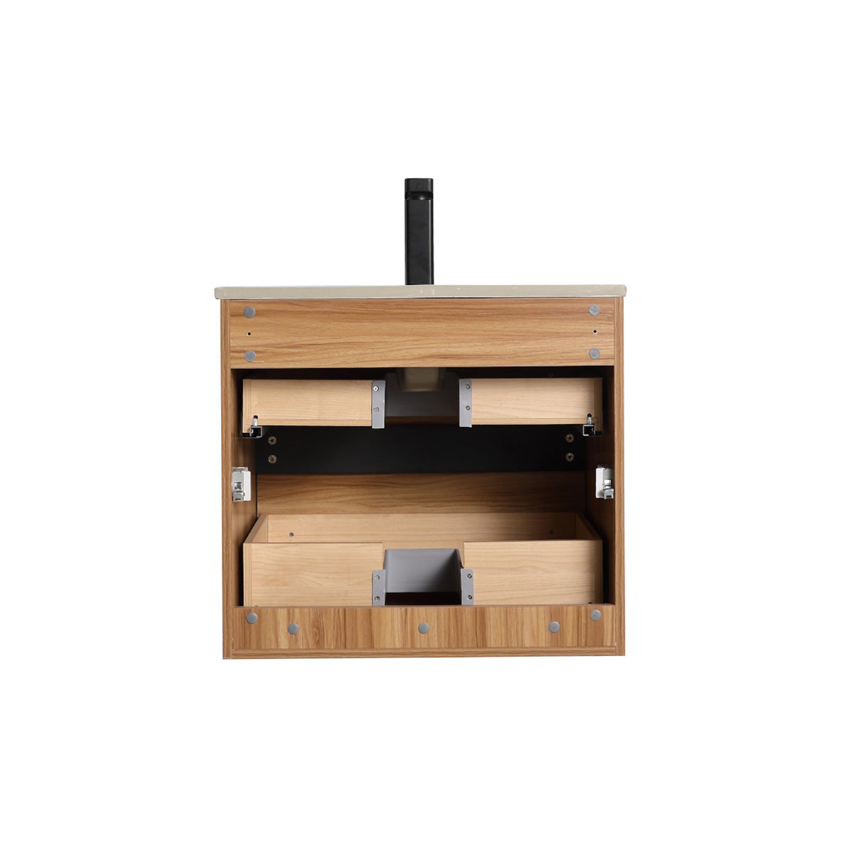 Annecy Maple Strip 24″ Vanity with Ceramic Top-Mount Basin