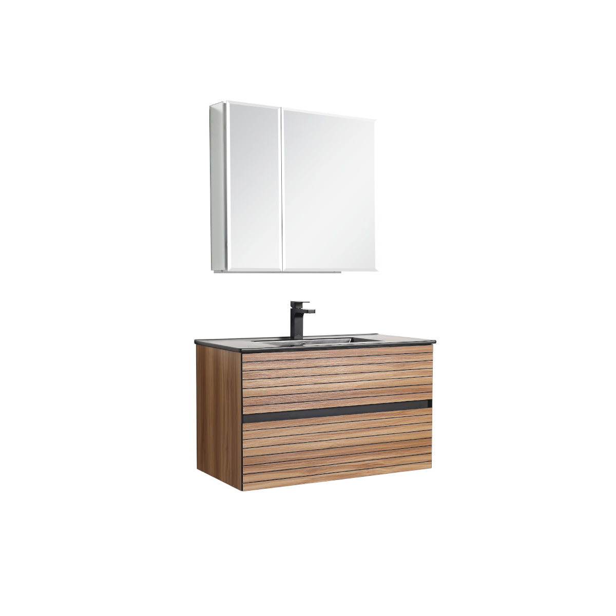 Annecy Maple Strip 36″ Vanity with Acrylic Top-Mount Basin