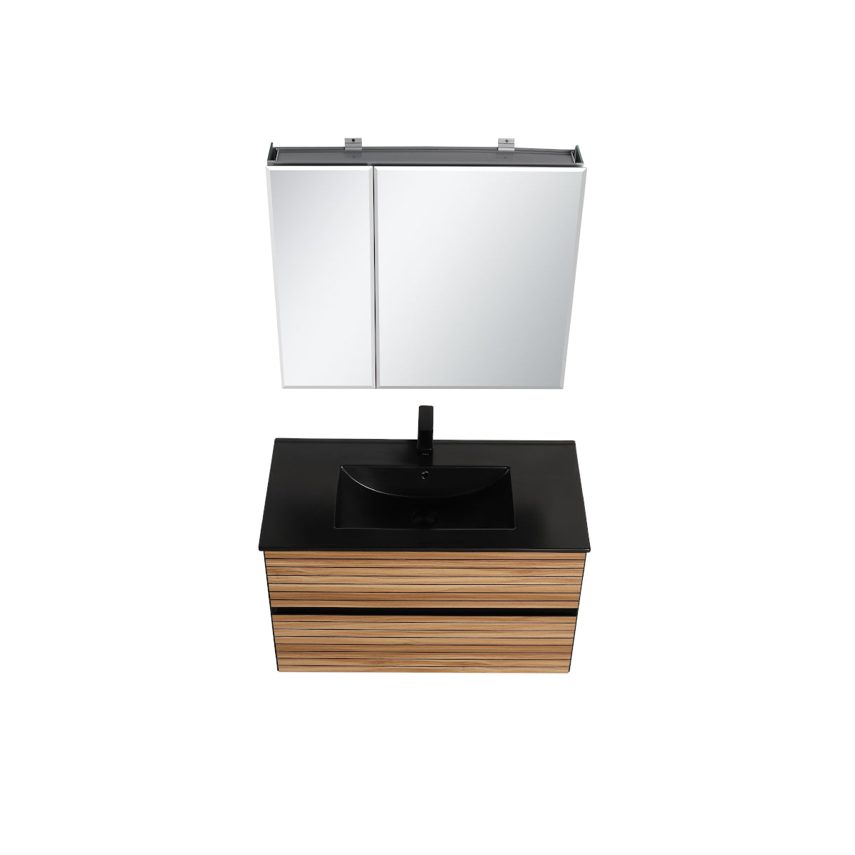 Annecy Maple Strip 36″ Vanity with Acrylic Top-Mount Basin
