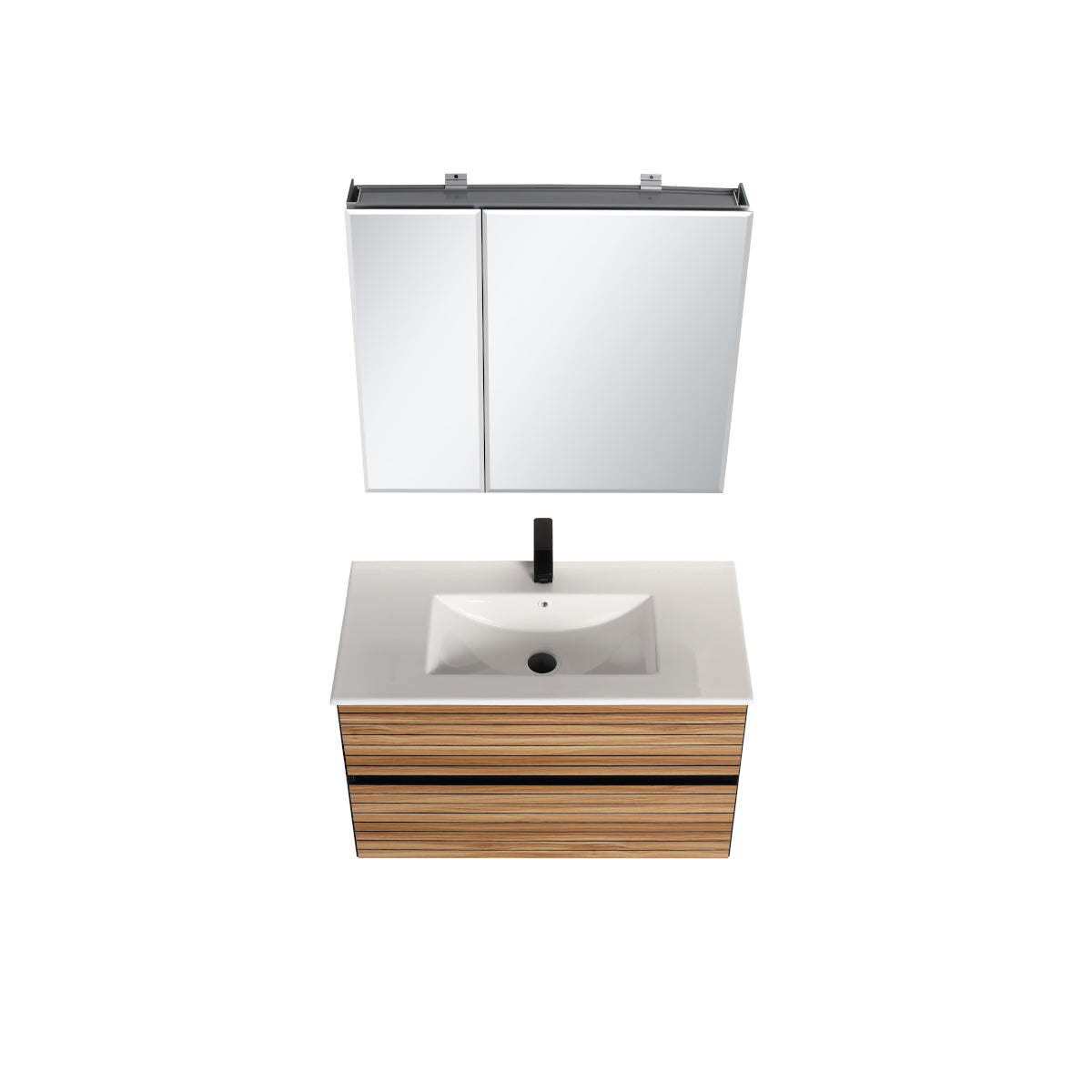 Annecy Maple Strip 36″ Vanity with Acrylic Top-Mount Basin