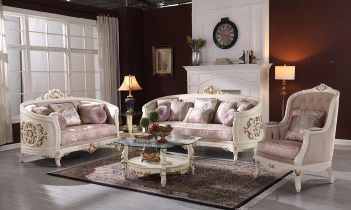Crystal Sofa and Loveseat
