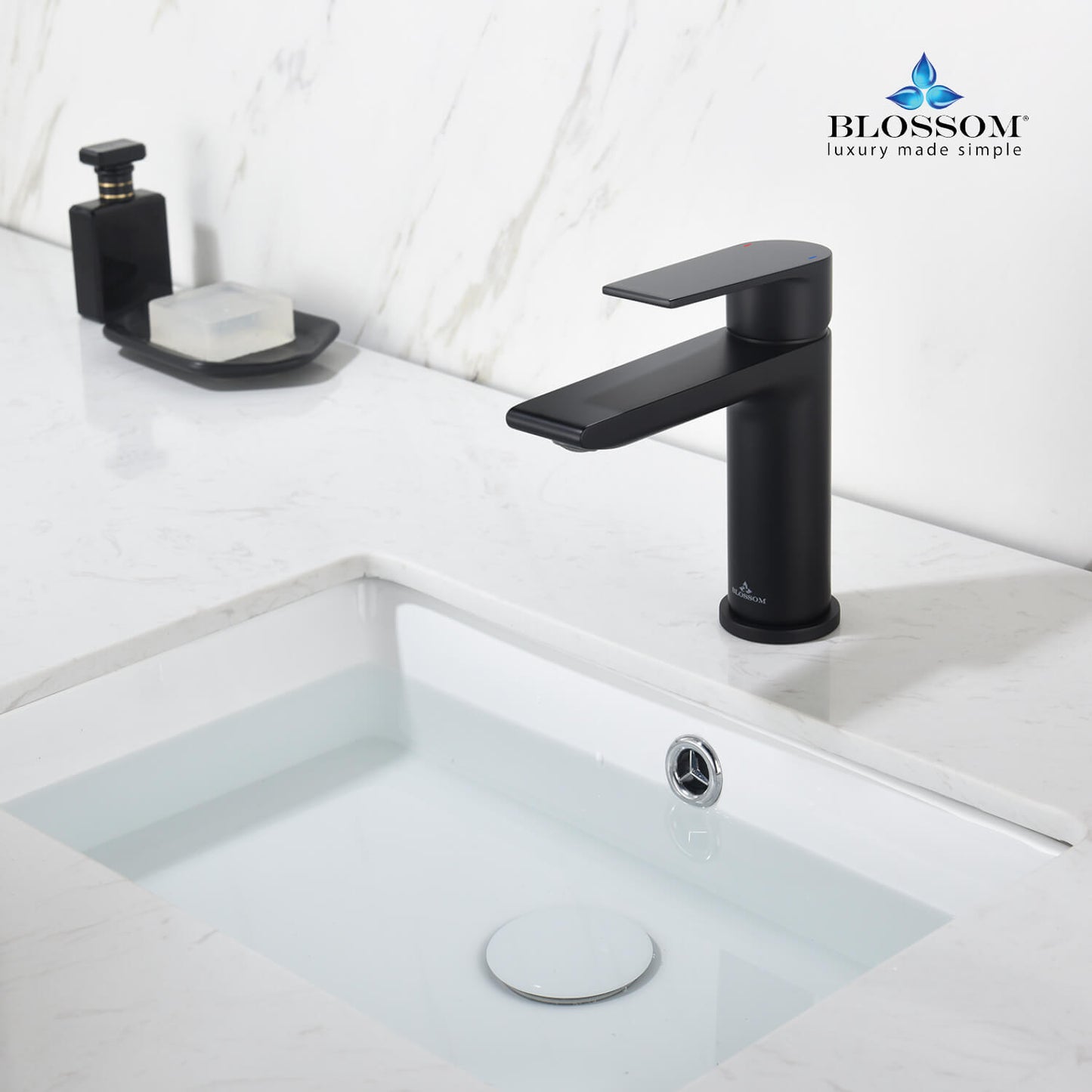 Single Handle Lavatory Faucet – Matte Black - F01 102
