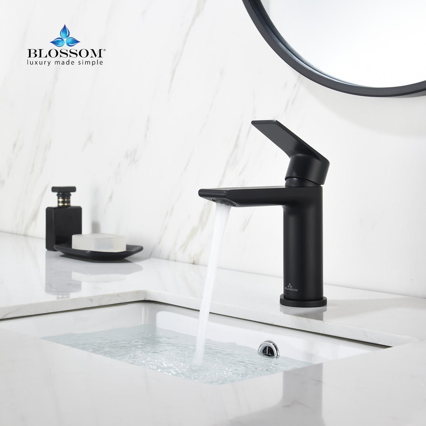 Single Handle Lavatory Faucet – Matte Black - F01 102