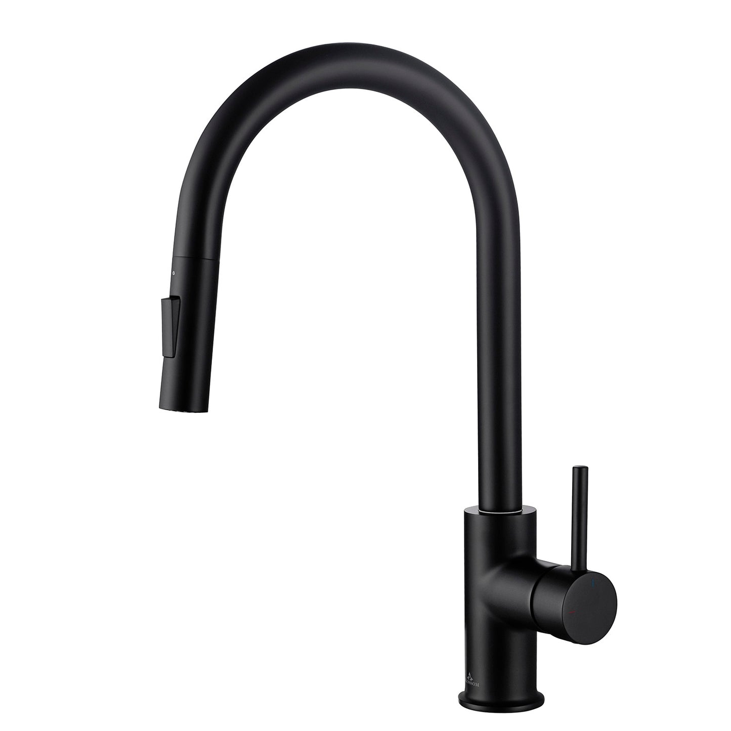 Kitchen - Single Handle Pull Down Matte Black Faucet - F01 206
