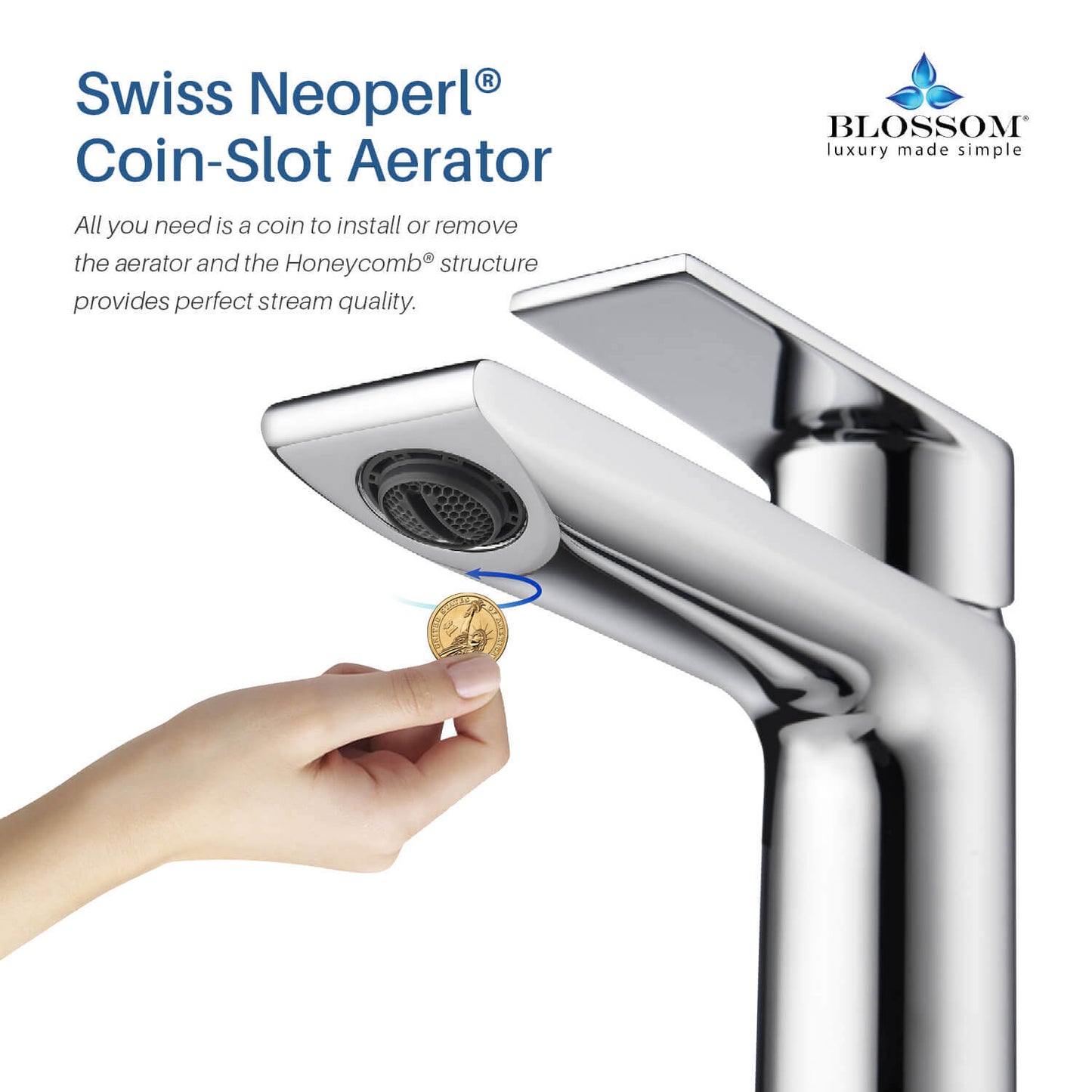Single Handle Lavatory Faucet - Chrome - F01 102