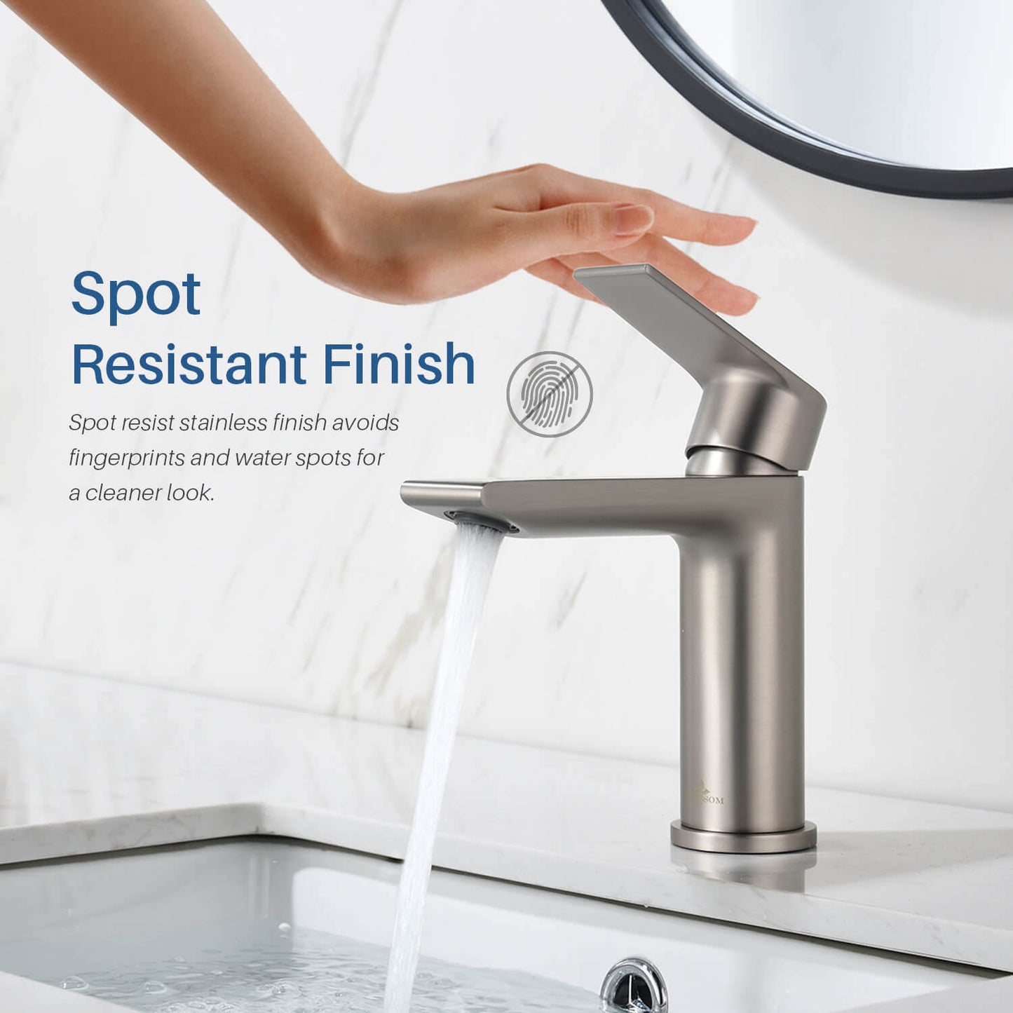 Single Handle Lavatory Faucet – Brush Nickle - F01 102