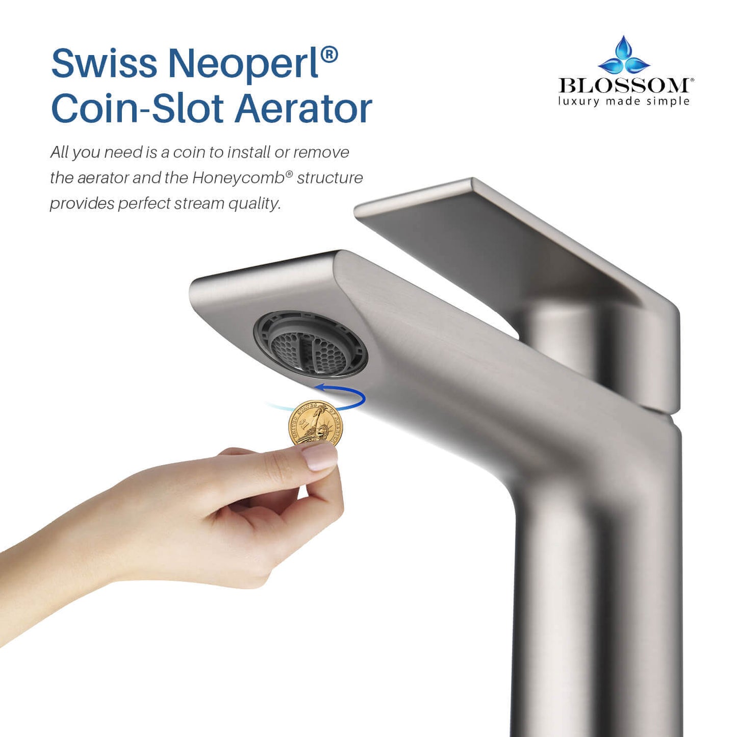 Single Handle Lavatory Faucet – Brush Nickle - F01 102