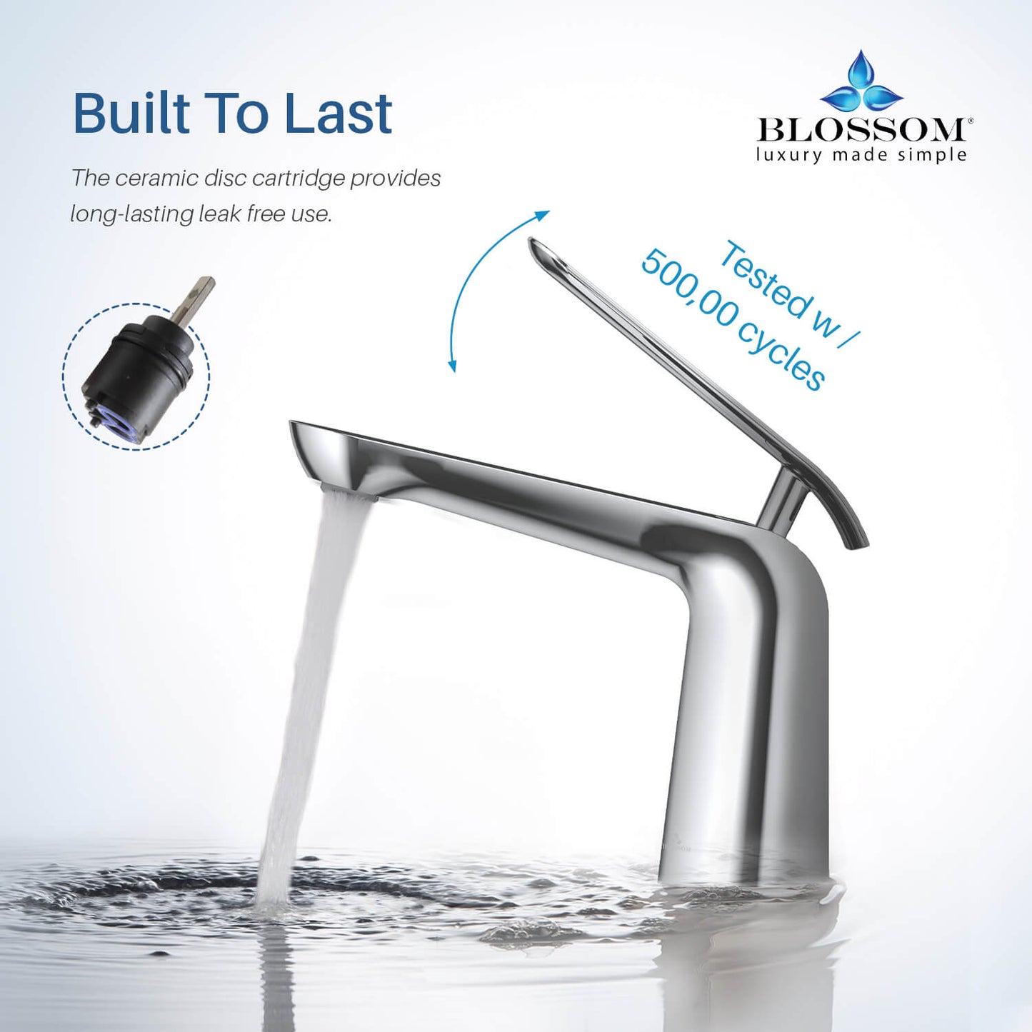 Single Handle Lavatory Faucet – Chrome - F01 106