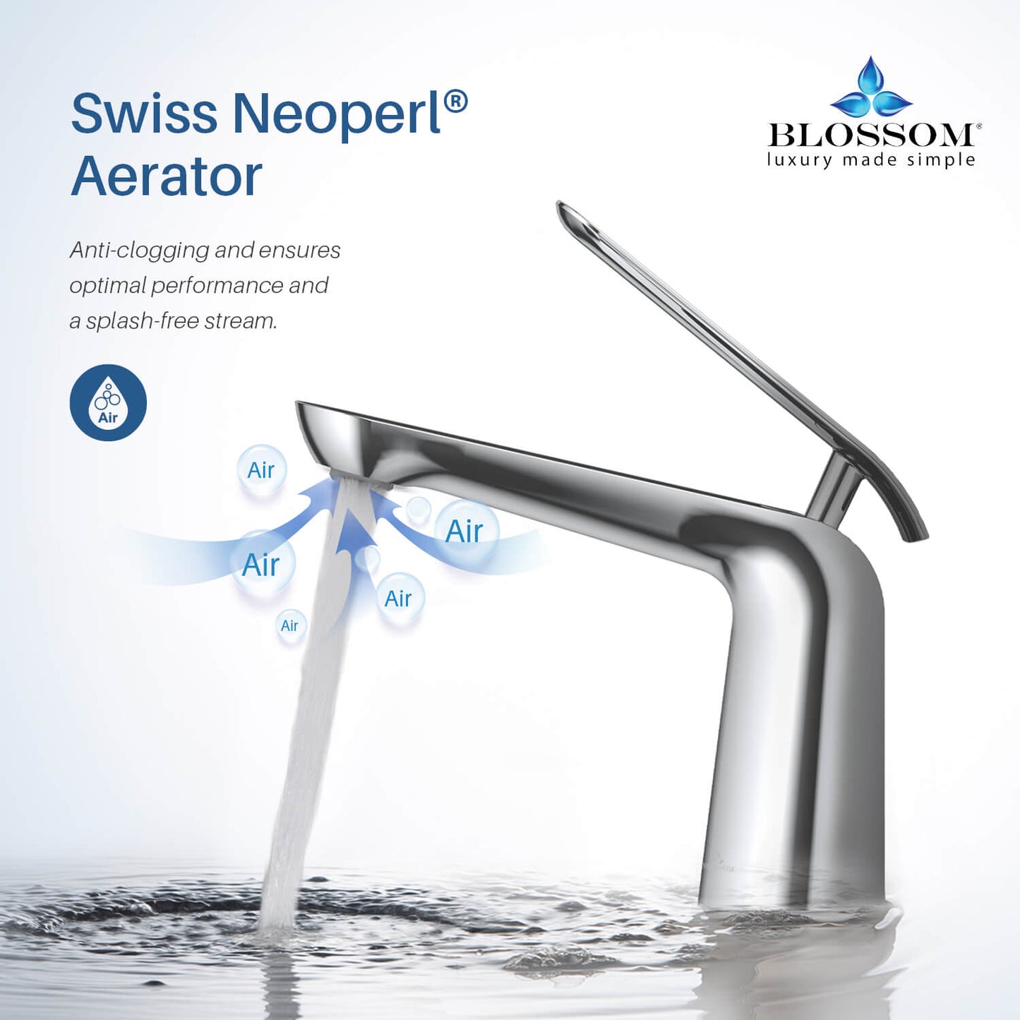 Single Handle Lavatory Faucet – Chrome - F01 106