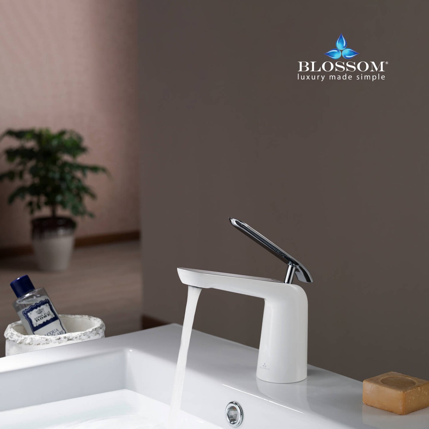 Single Handle Lavatory Faucet – Chrome White - F01 106