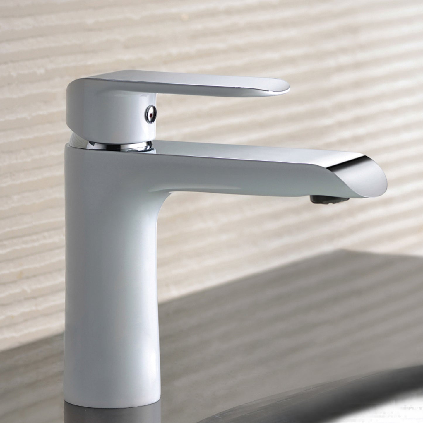 Single Handle Lavatory Faucet – Chrome White - F01 111