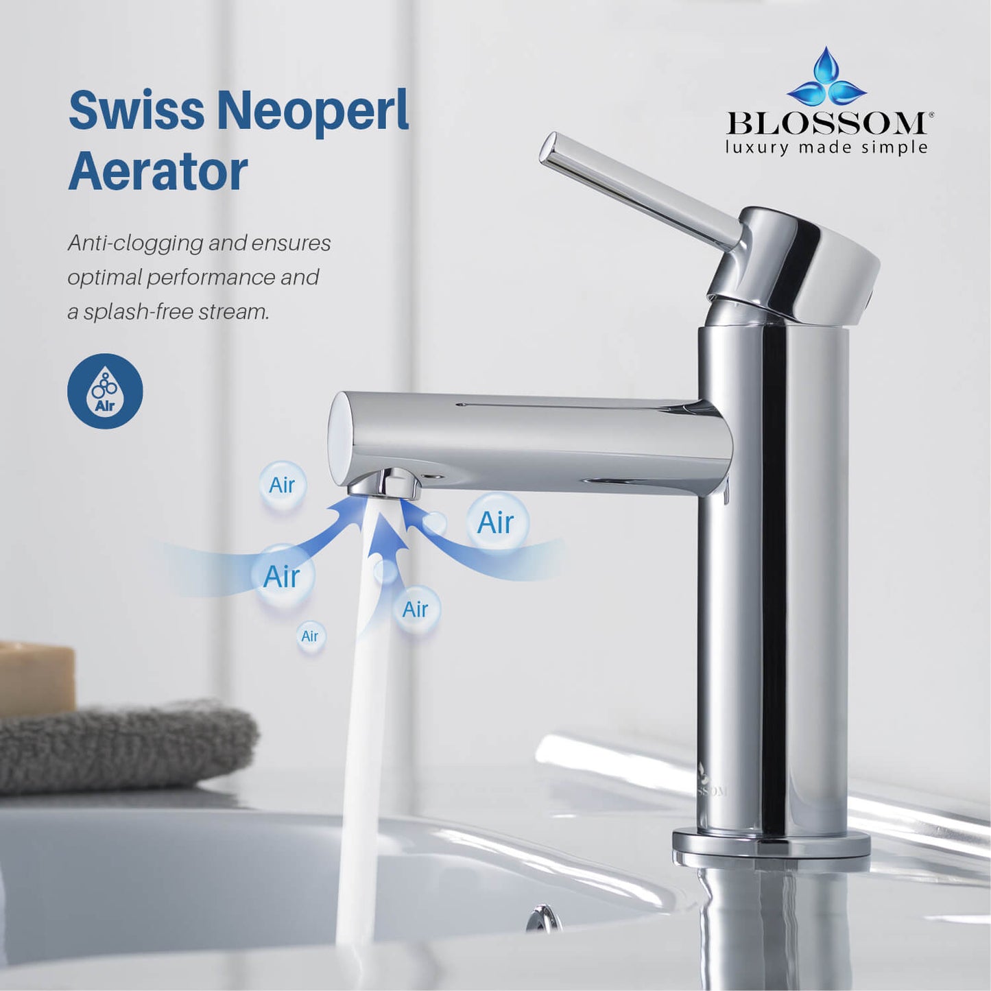 Single Handle Lavatory Faucet – Chrome - F01 116