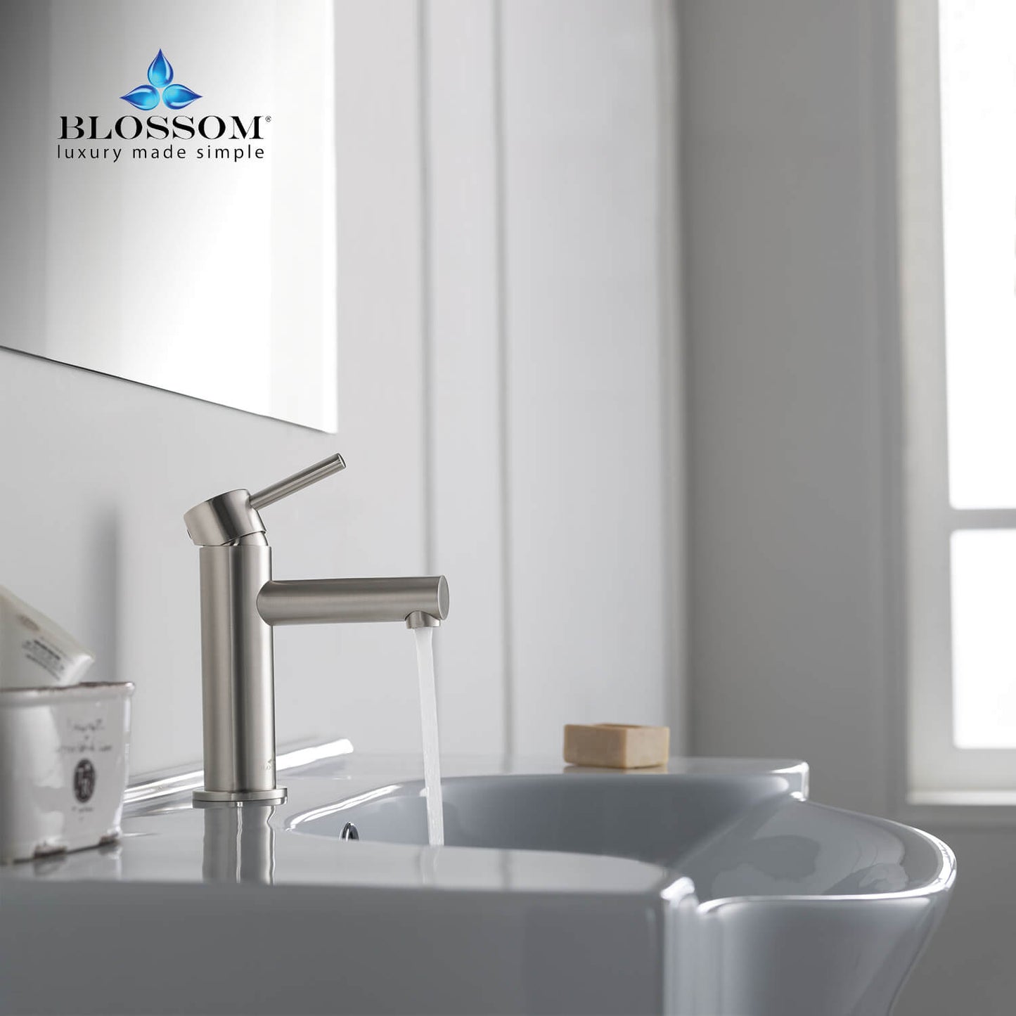 Single Handle Lavatory Faucet – Brush Nickle - F01 116