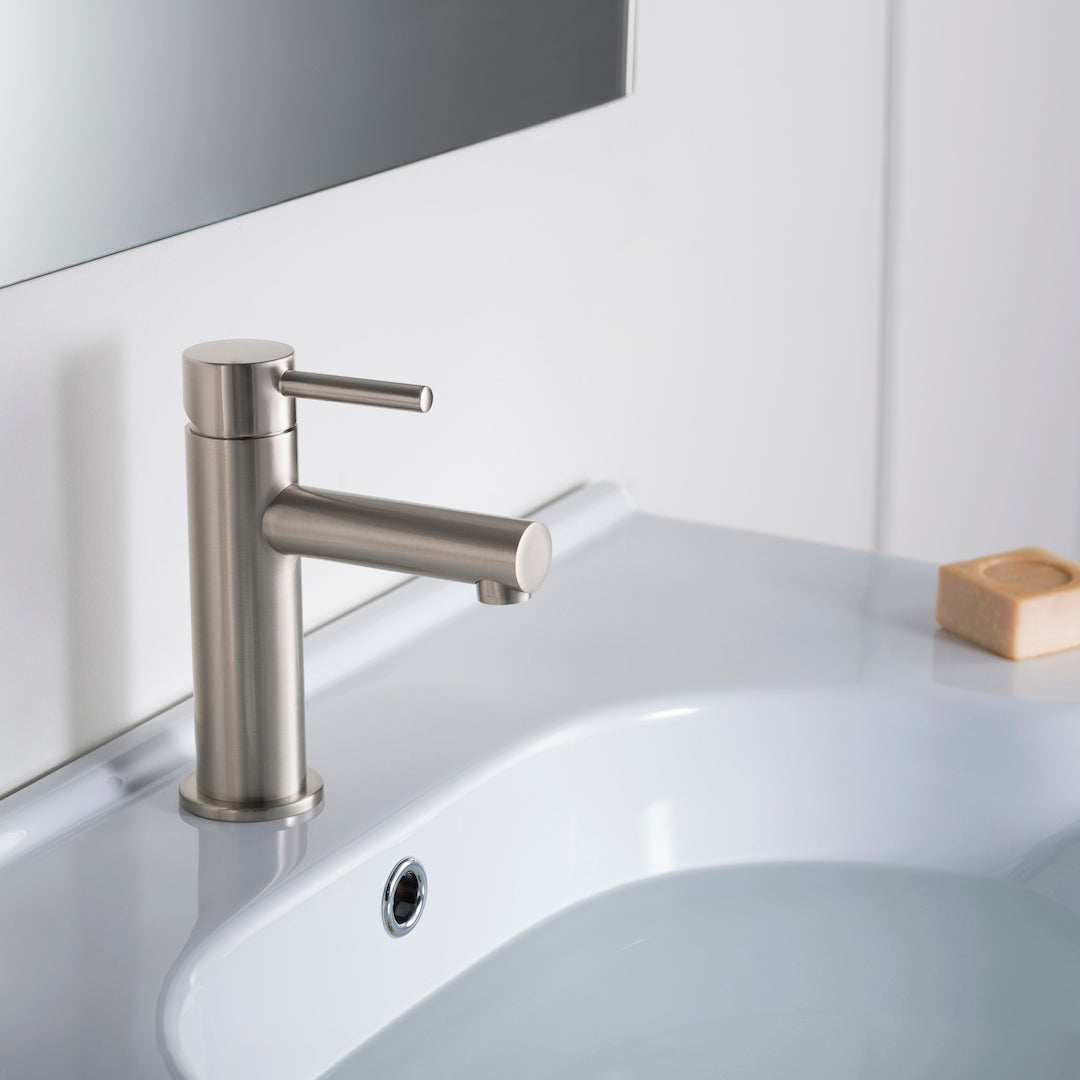 Single Handle Lavatory Faucet – Brush Nickle - F01 116