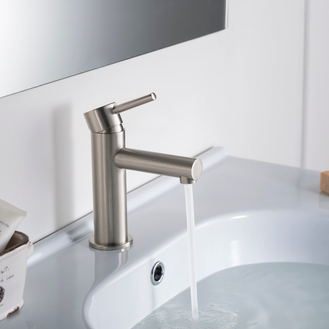 Single Handle Lavatory Faucet – Brush Nickle - F01 116
