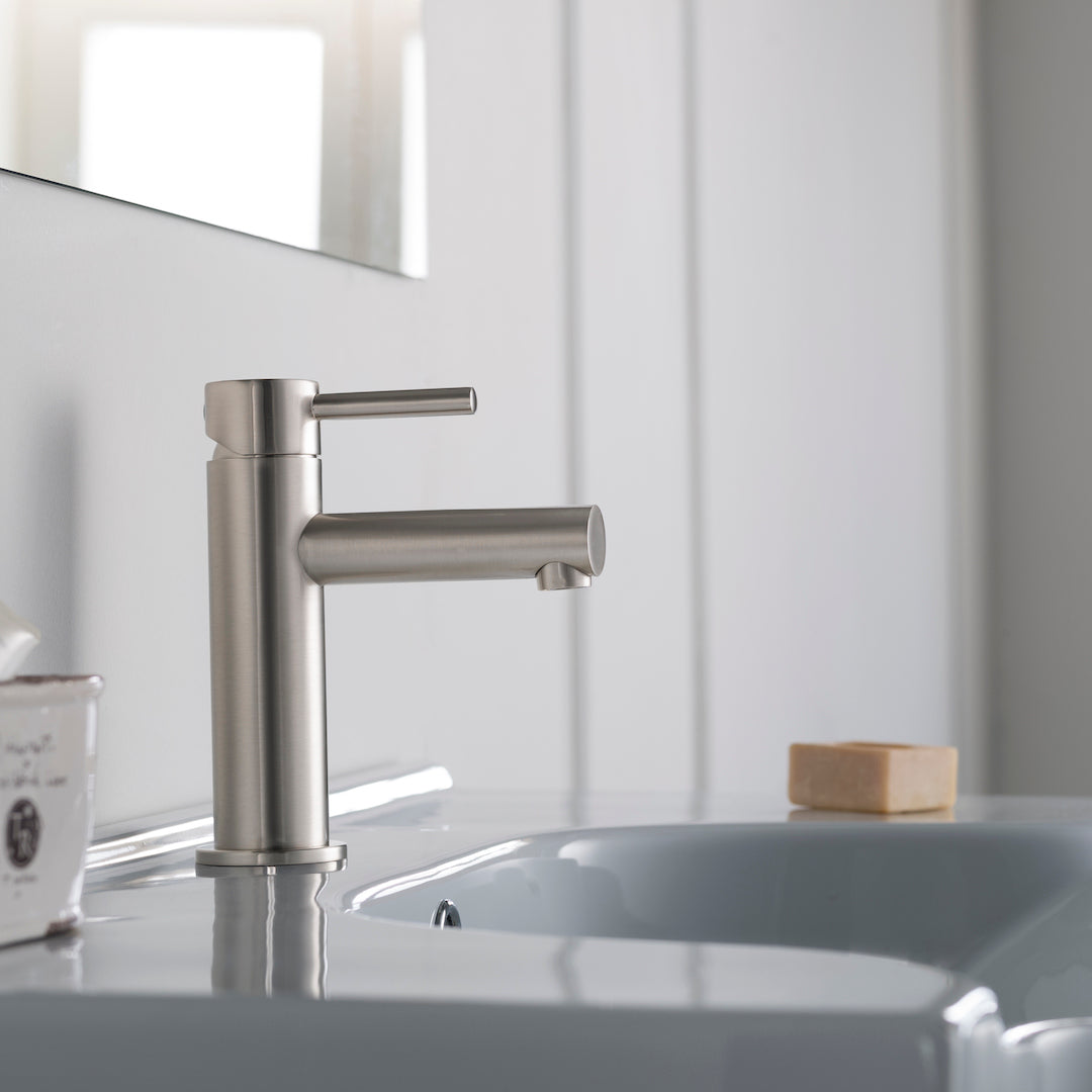 Single Handle Lavatory Faucet – Brush Nickle - F01 116