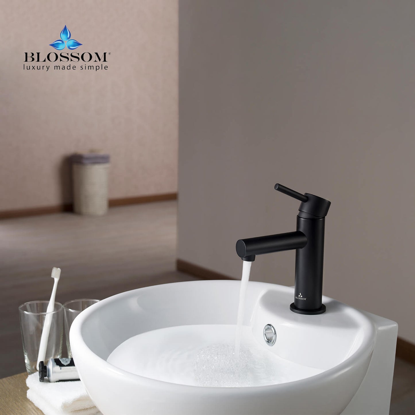 Single Handle Lavatory Faucet – Matte Black - F01 116