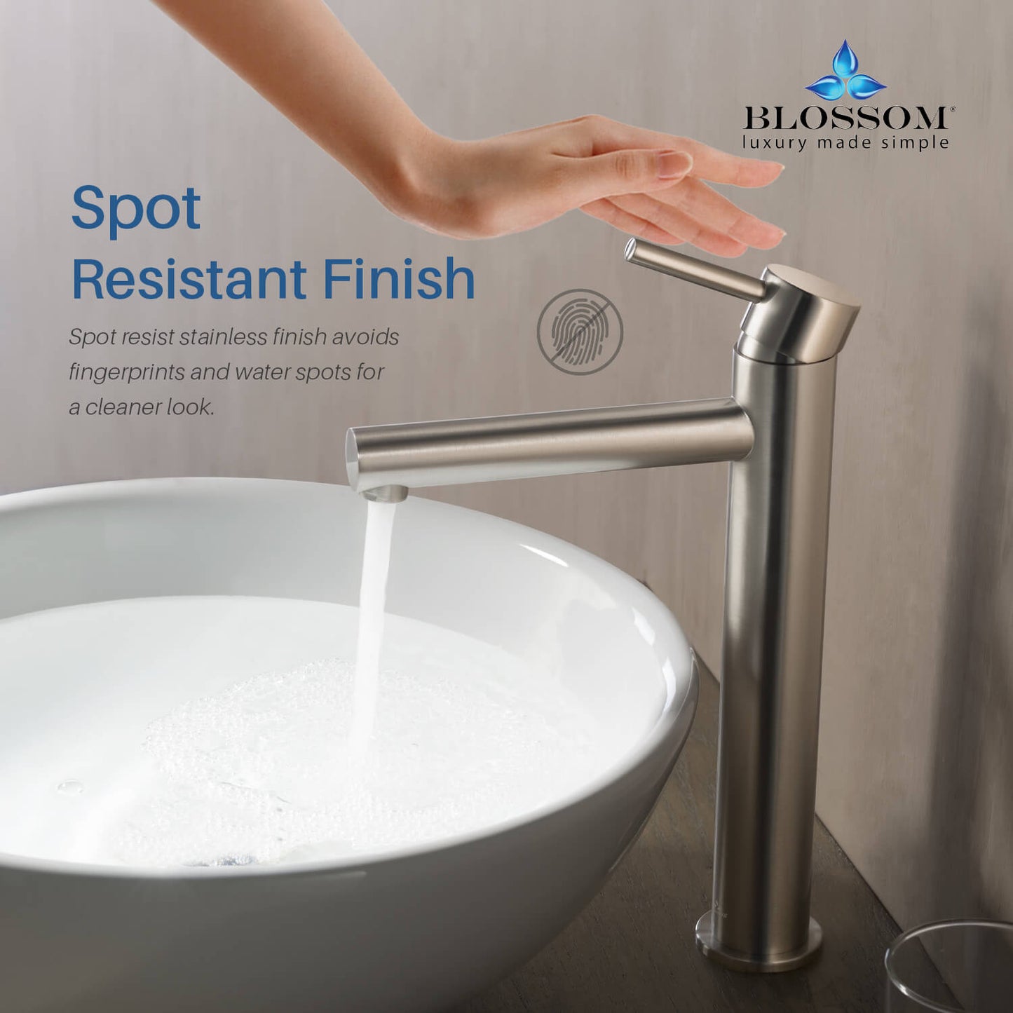 Single Handle Lavatory Faucet – Brush Nickle - F01 117