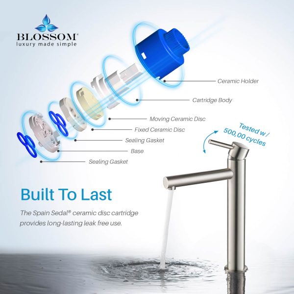 Single Handle Lavatory Faucet – Brush Nickle - F01 117