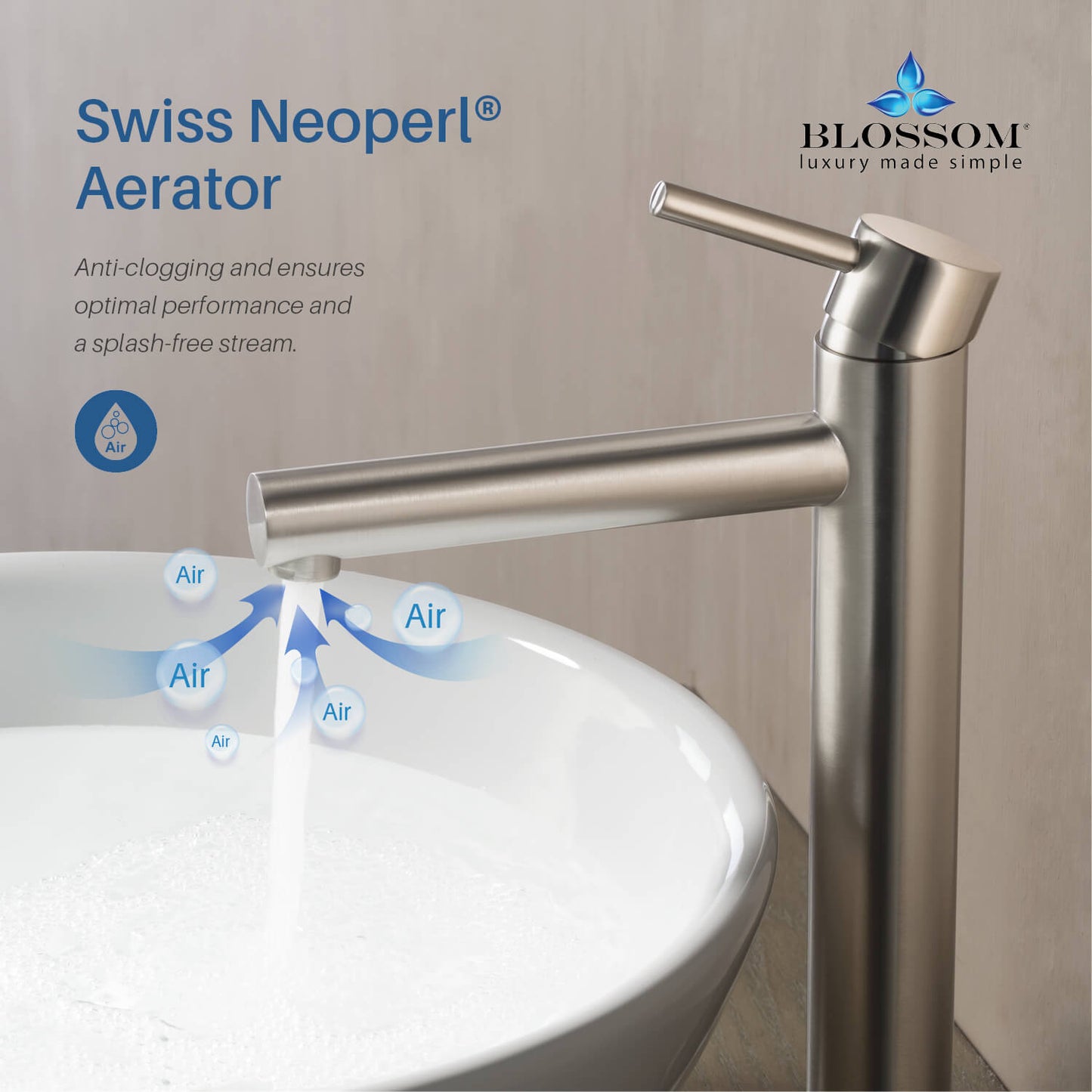 Single Handle Lavatory Faucet – Brush Nickle - F01 117