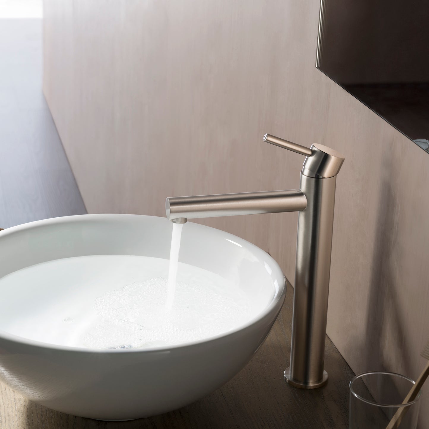 Single Handle Lavatory Faucet – Brush Nickle - F01 117