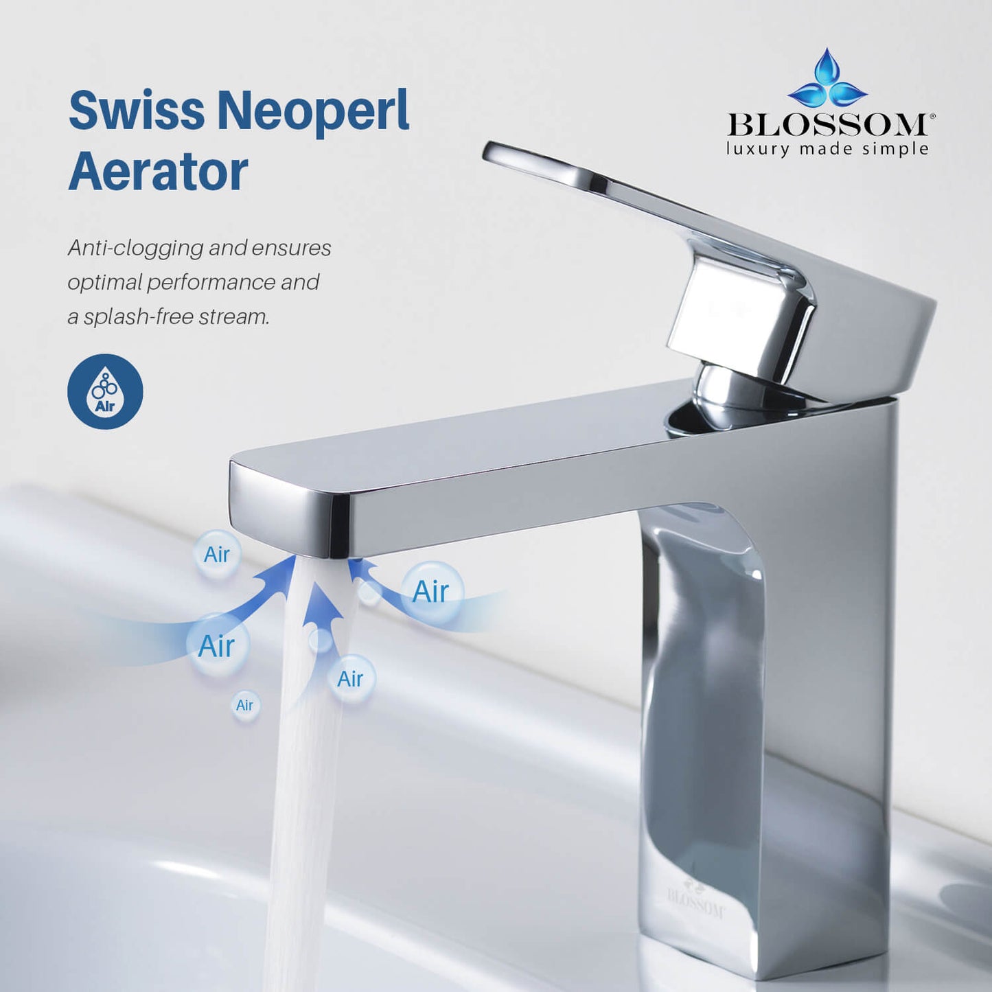 Single Handle Lavatory Faucet – Chrome - F01 118