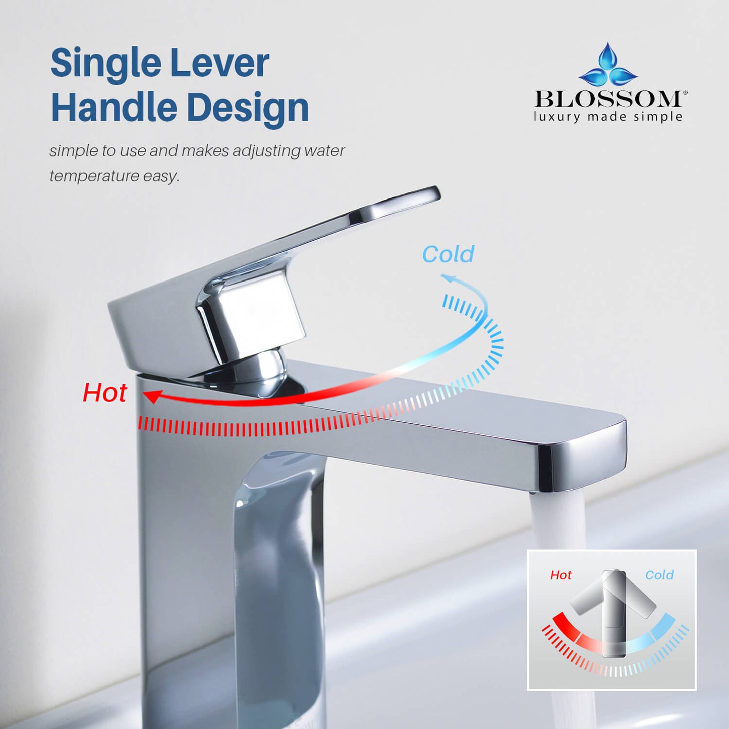 Single Handle Lavatory Faucet – Chrome - F01 118
