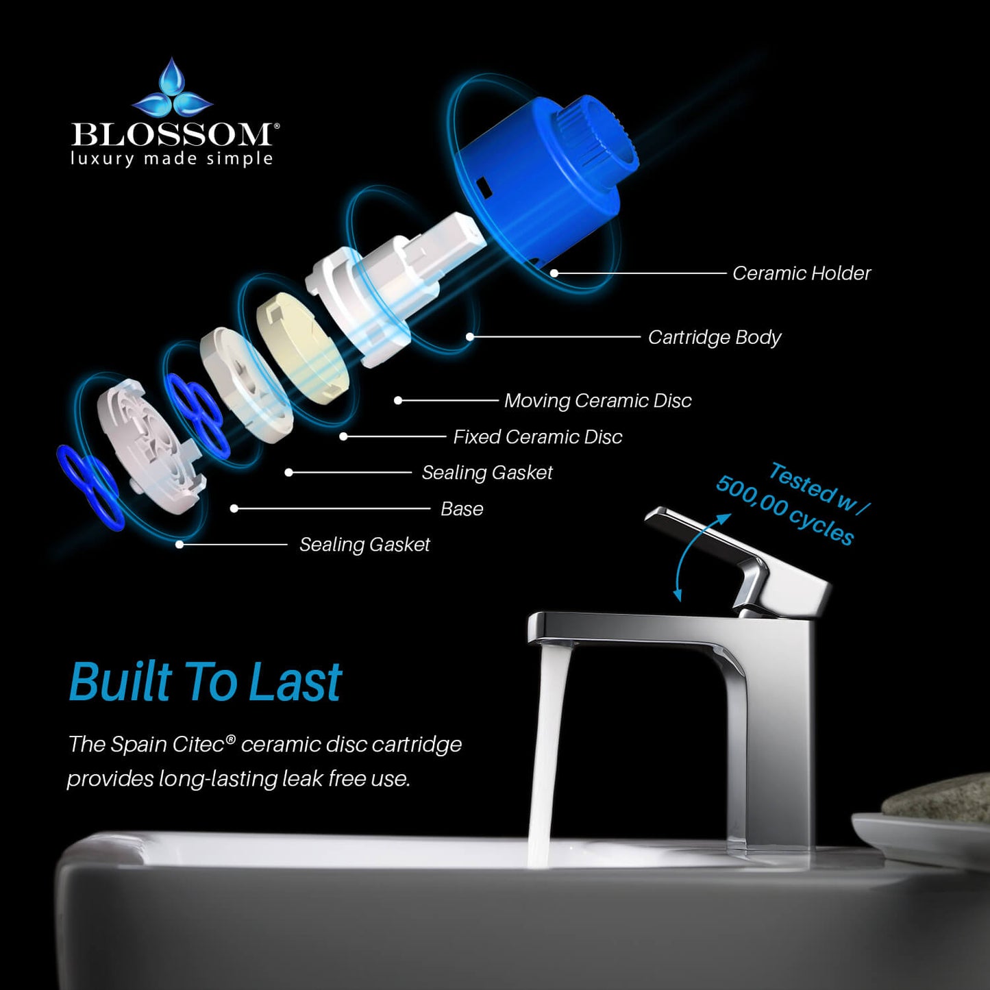 Single Handle Lavatory Faucet – Chrome - F01 118