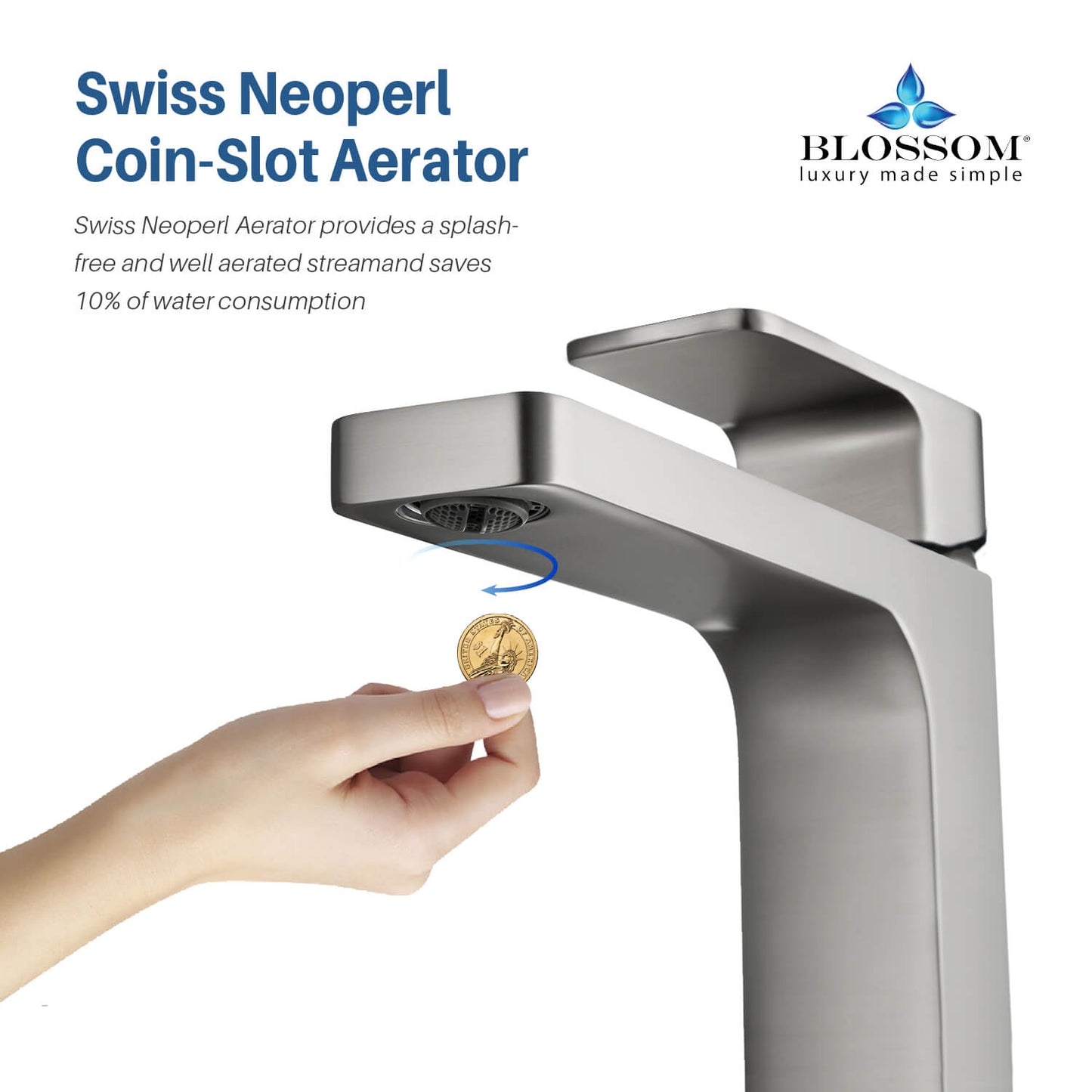 Single Handle Lavatory Faucet – Brush Nickel - F01 118