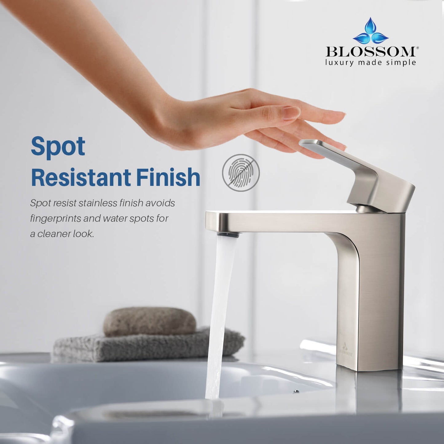 Single Handle Lavatory Faucet – Brush Nickel - F01 118