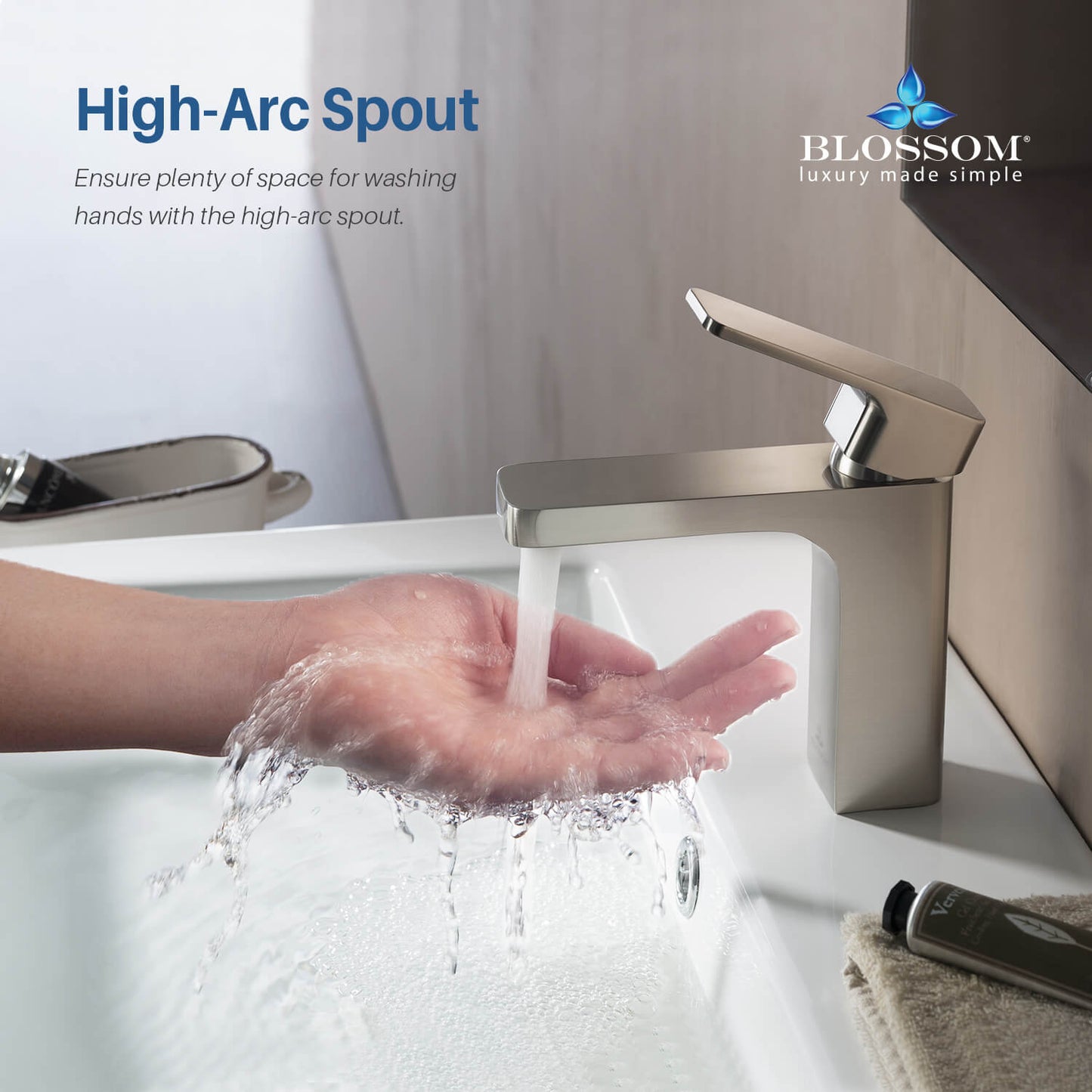Single Handle Lavatory Faucet – Brush Nickel - F01 118