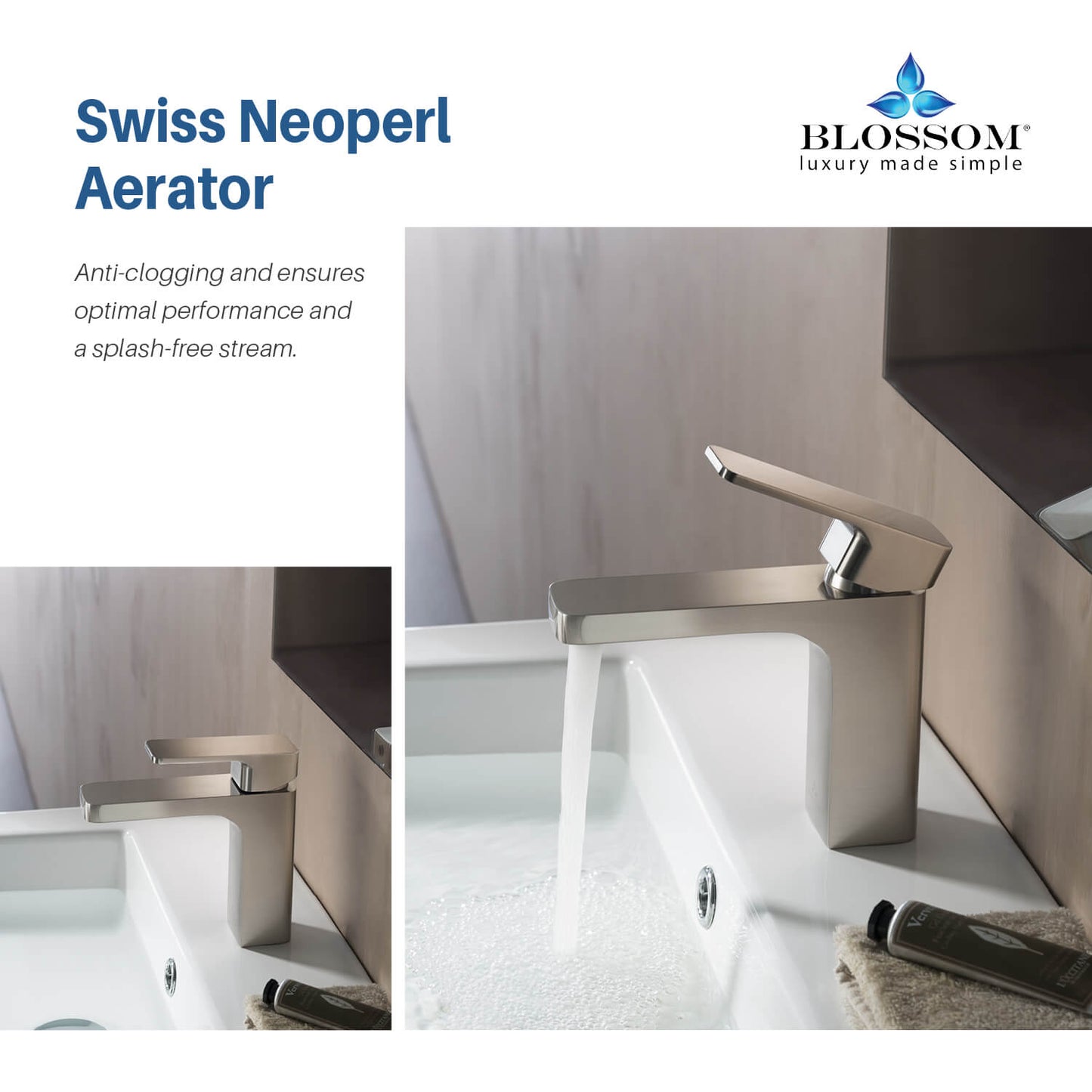 Single Handle Lavatory Faucet – Brush Nickel - F01 118