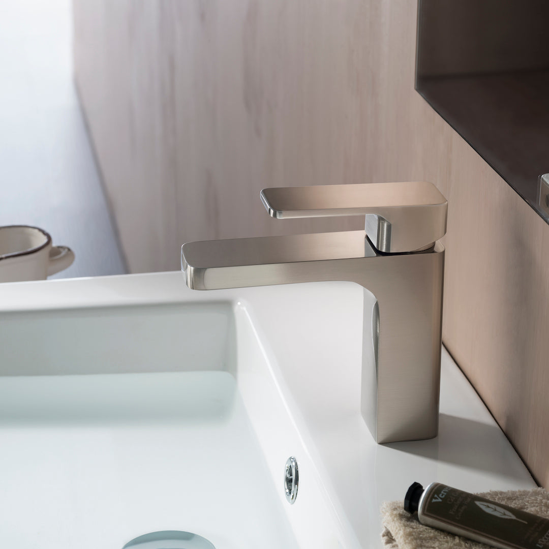 Single Handle Lavatory Faucet – Brush Nickel - F01 118
